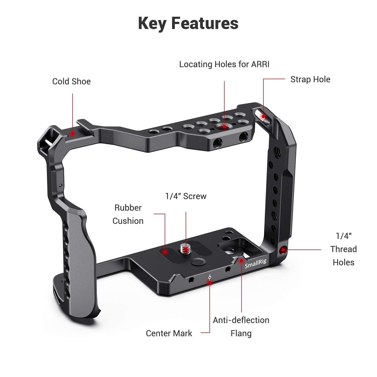 Smallrig Gh5 Gh5S Cage For Panasonic Lumix Camera And Dmw-Xlr1 (Upgraded Version) - 2049, Video Stabalization Camera Cage, Profe