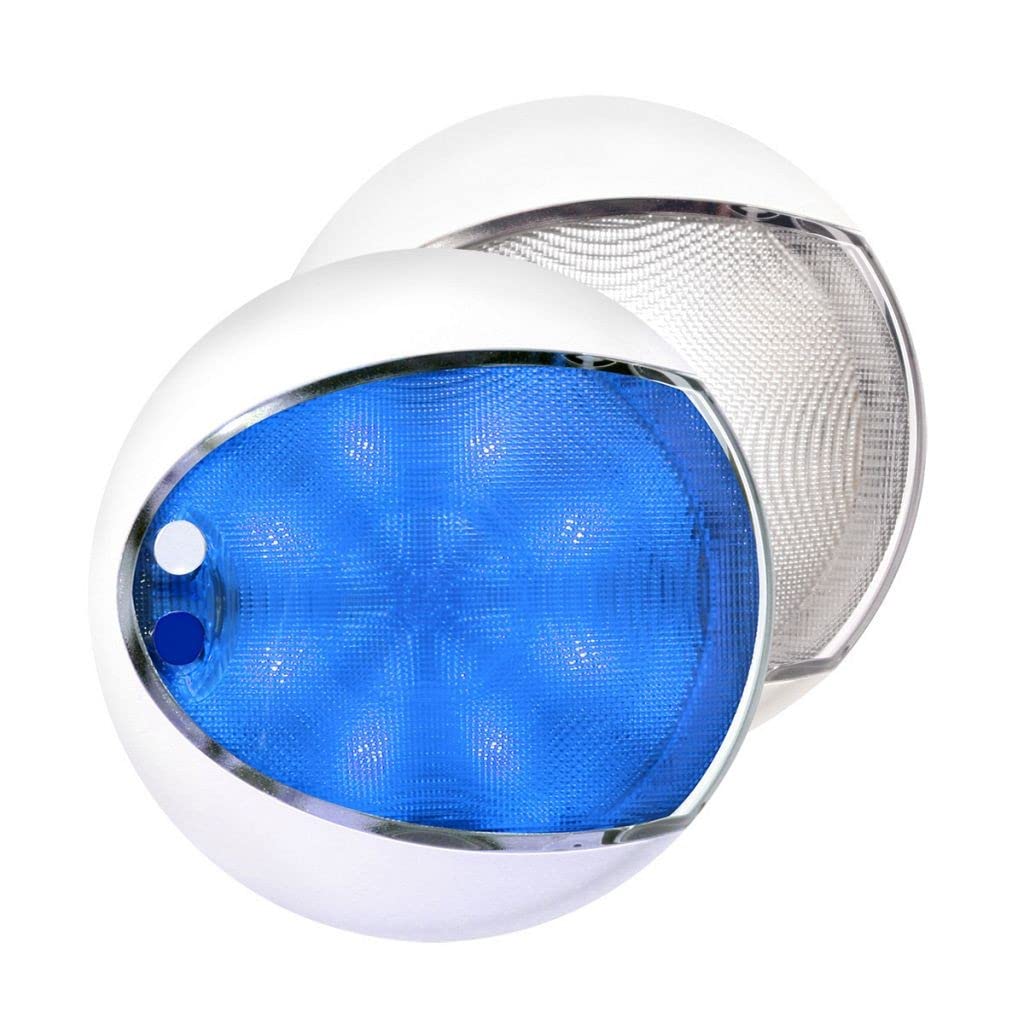 Hella Marine Euroled 175 Surface Mount Touch Lamp - Blue/White Led - White Housing,WBHOMB08268B927