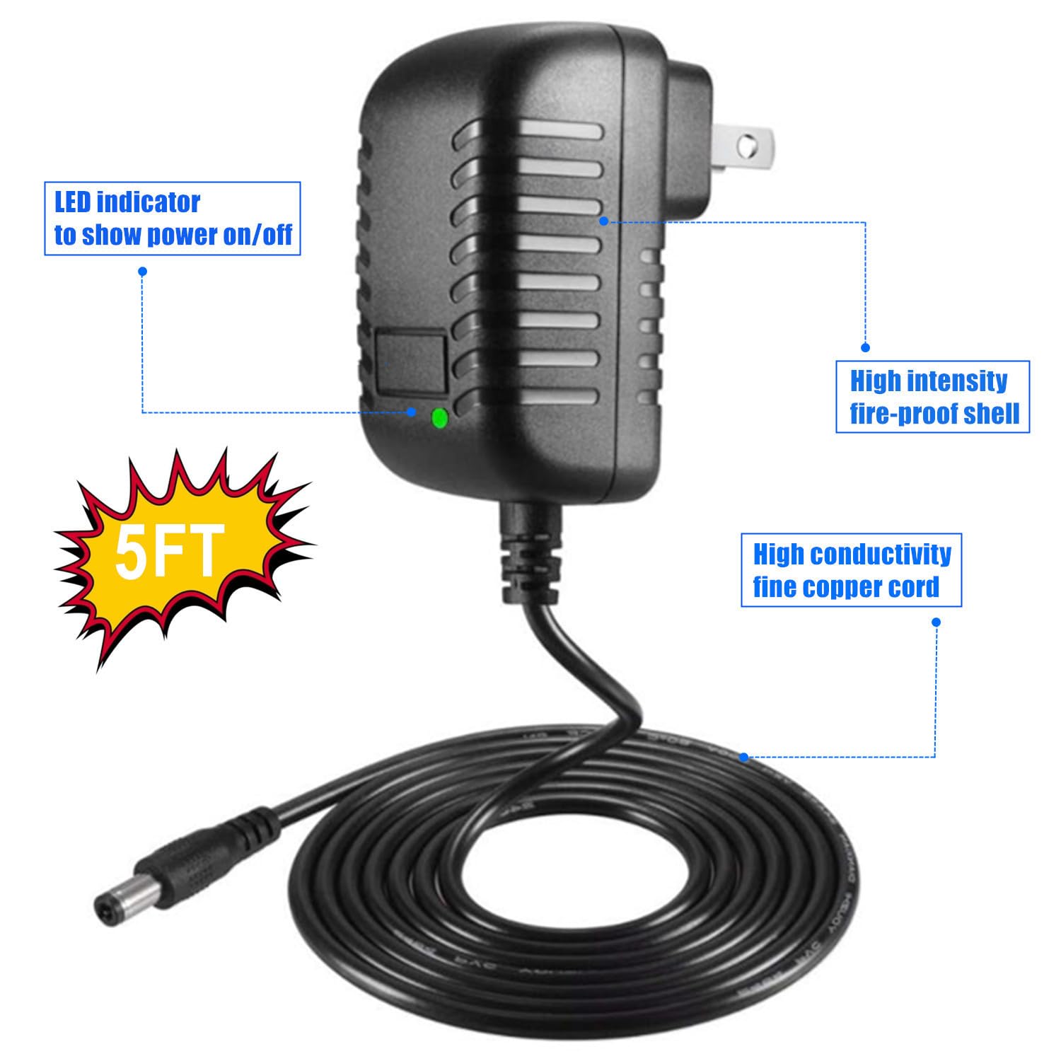 24V 1A 2A Ac Adapter Switching Power Supply Cord With 11 Dc Plug Tips Ac To Dc 24Volts 2000Ma 1500Ma 1000Ma 500Ma 200Ma 100Ma Re