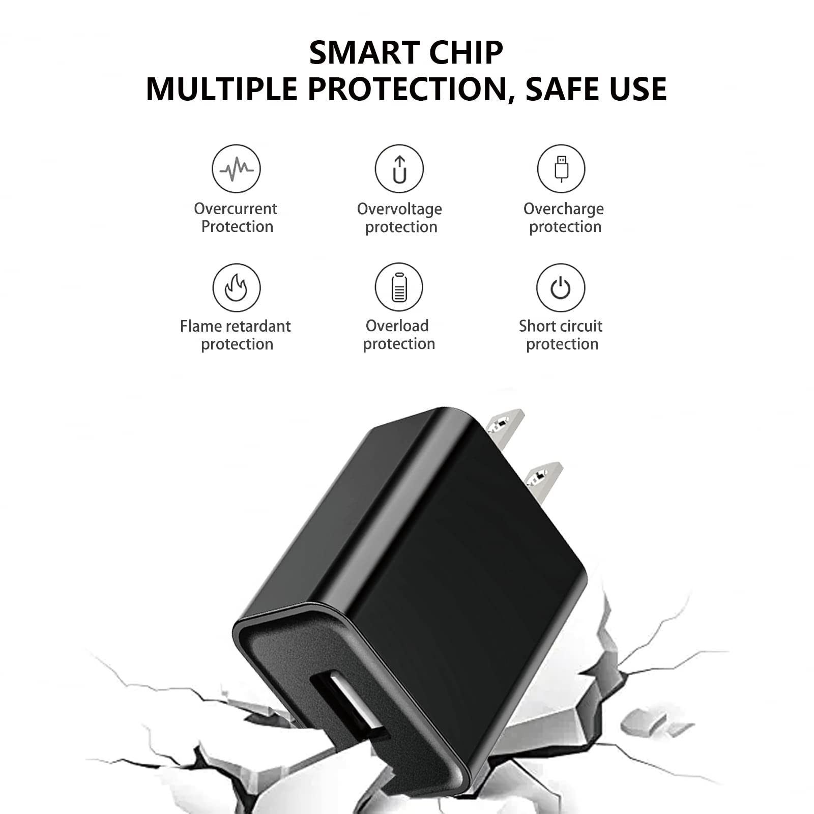 2 Pack Wall Charger For Amazfit Bip 5 Bip U Pro, Bip 3 Pro, Gts 2 2E, Gtr 2 2E, Gtr Mini, Gts4 Mini,Active Edge, Pop Pro,T-Rex P