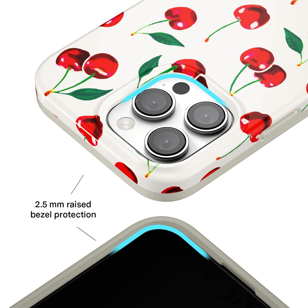 Velvet Caviar For Iphone 16 Pro Case Cherry   [8Ft Drop Tested]   Red Cherries