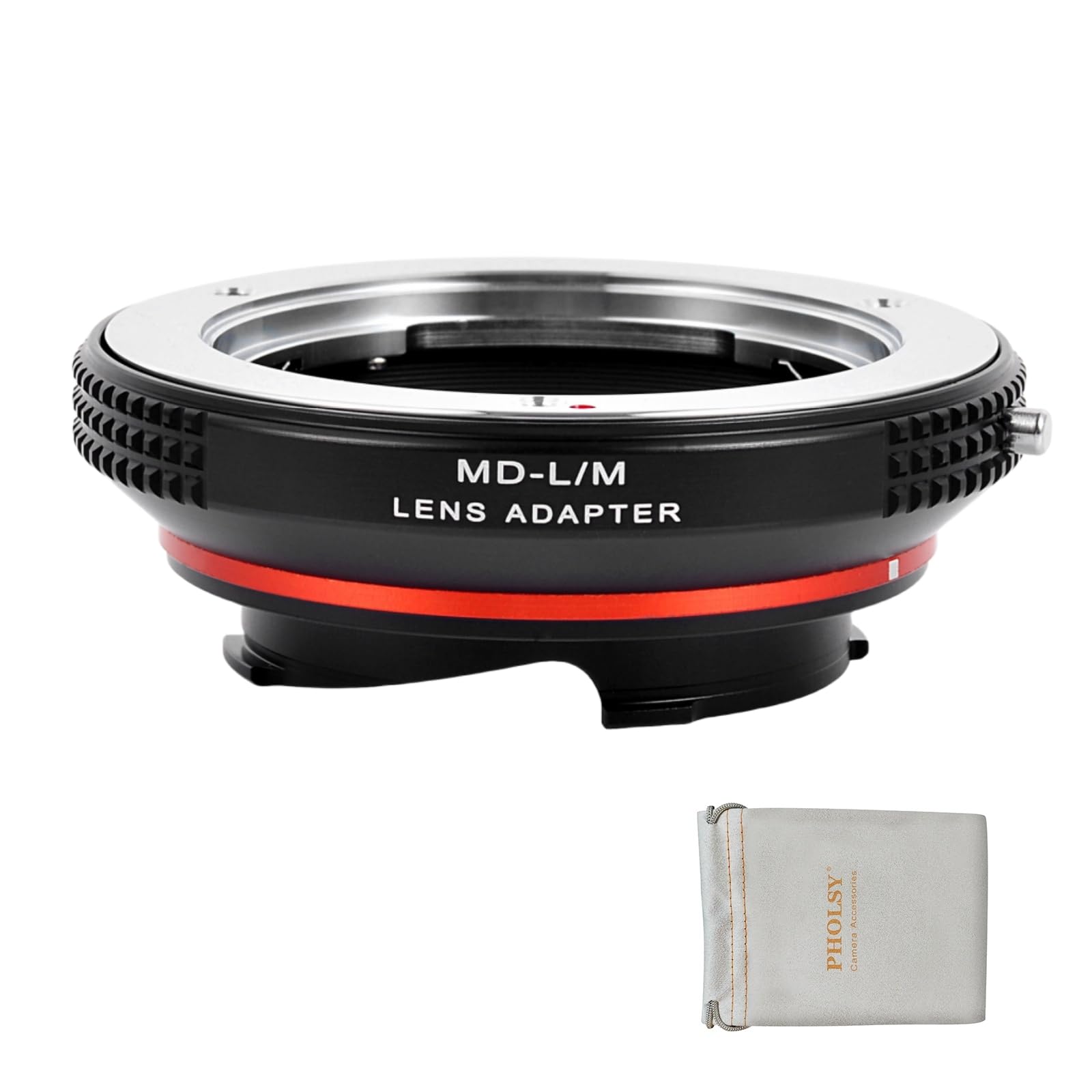 Pholsy Lens Mount Adapter With 6 Bit Coding Compatible With Minolta Md (Mc Sr) Lens To Leica M Mount Camera Body Md To Leica M