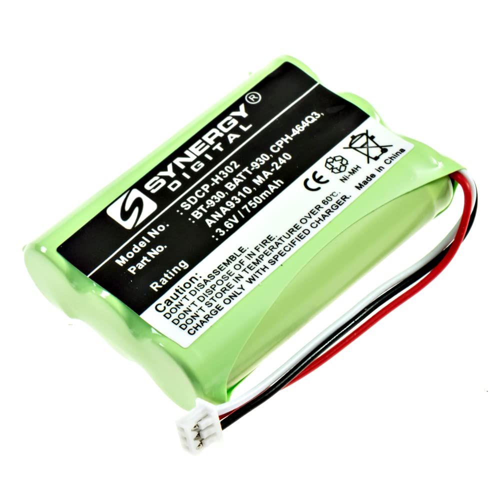 Sdcp H302   Ni Mh, 3.6 Volt, 750 Mah, Ultra Hi Capacity Battery   Replacement Battery For Uniden Bt 930 Cordless Phone Battery