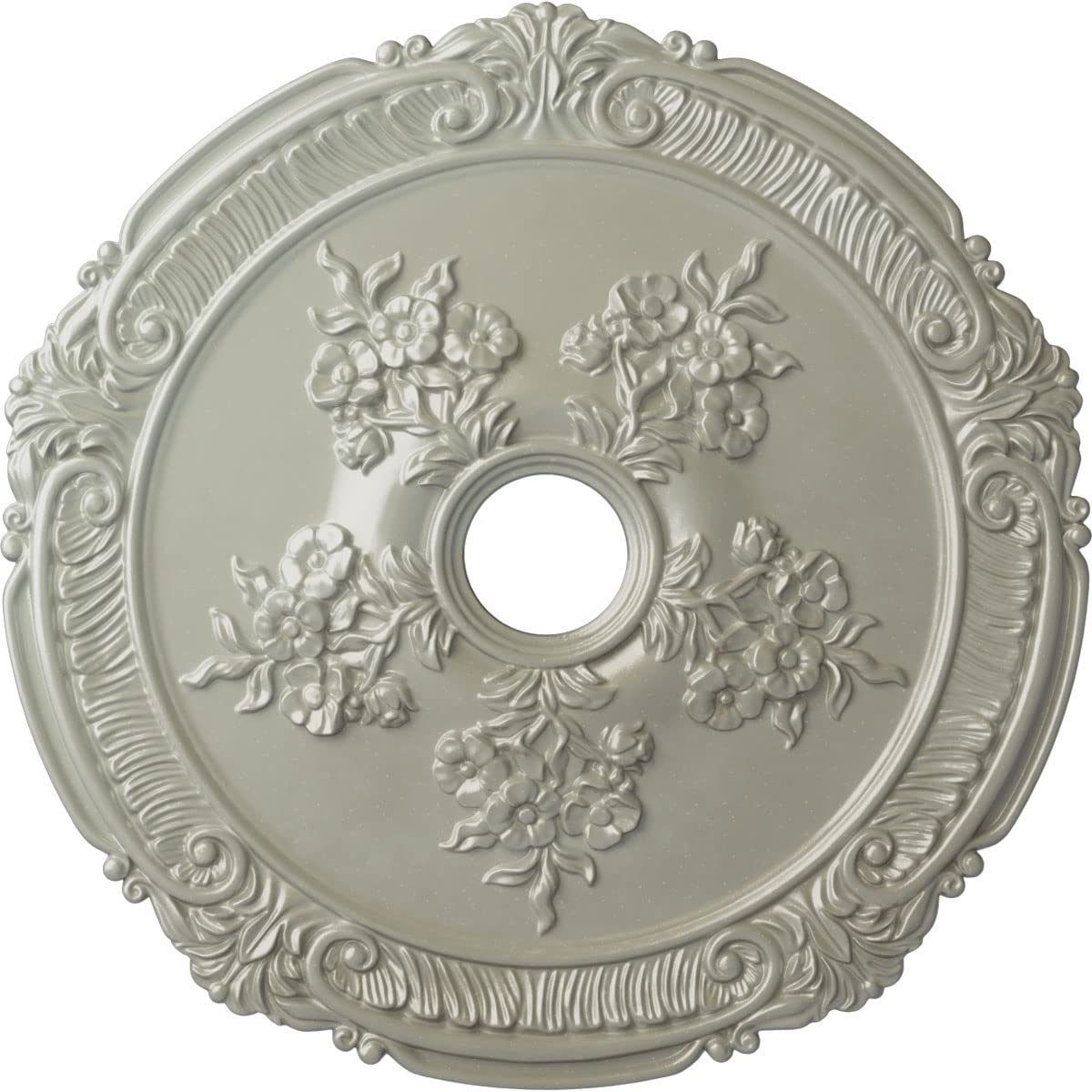 Ekena Millwork Cm26Atfcs Attica With Rose Ceiling Medallion, 26''Od X 3 3/4''Id X 1 1/2''P, Hand Painted Flash Copper