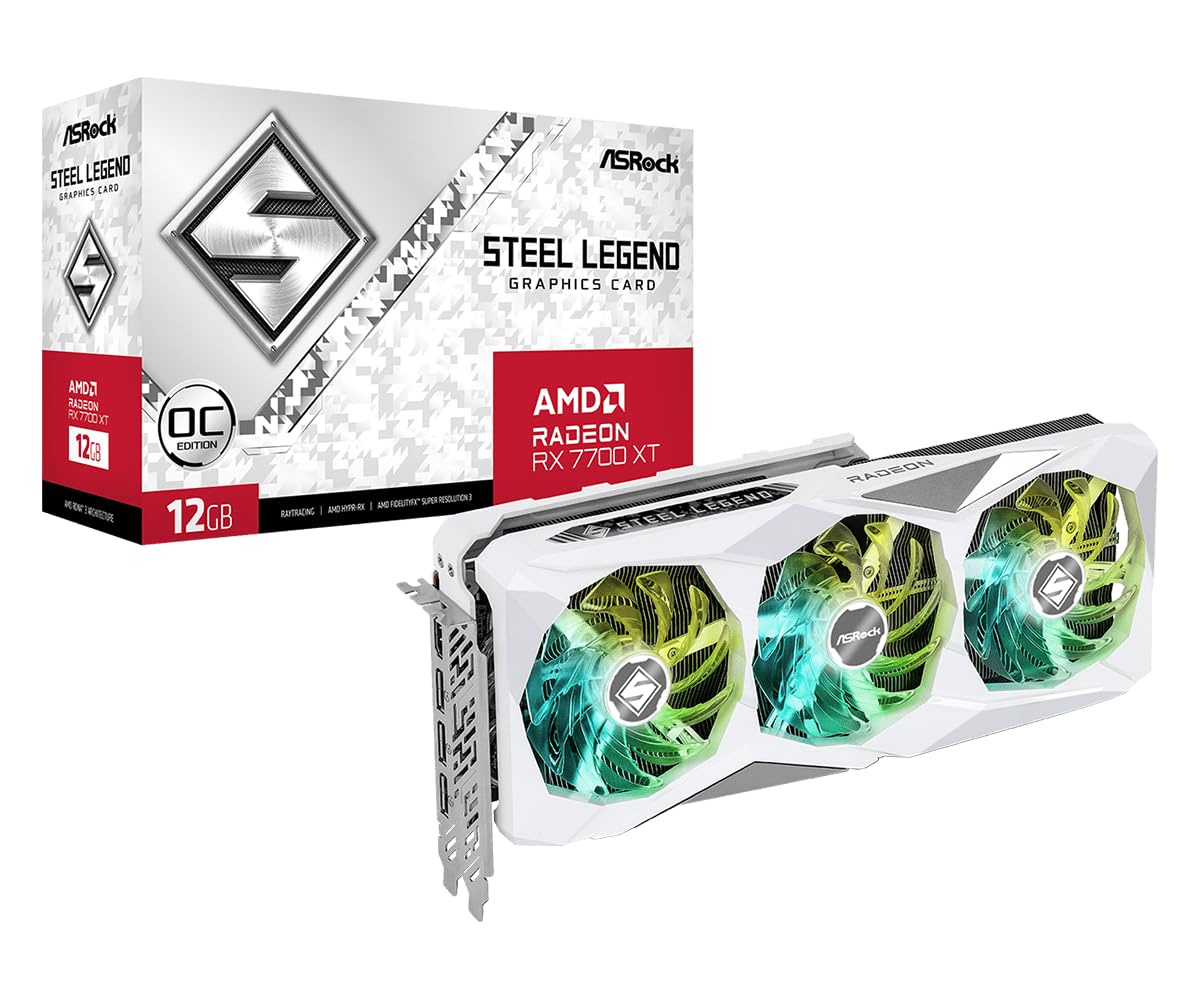 ASRock Radeon / RX7700XT Graphics Board GDDR6 12GB Equipped Model [Official Dealer in Japan] RX7700XT SL 12GO