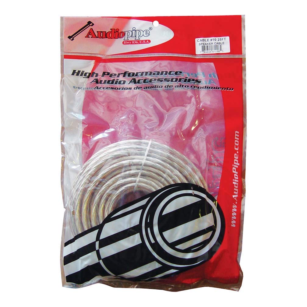 Audiopipe CABLE1025 10 Ga. Speaker Cable 25ft