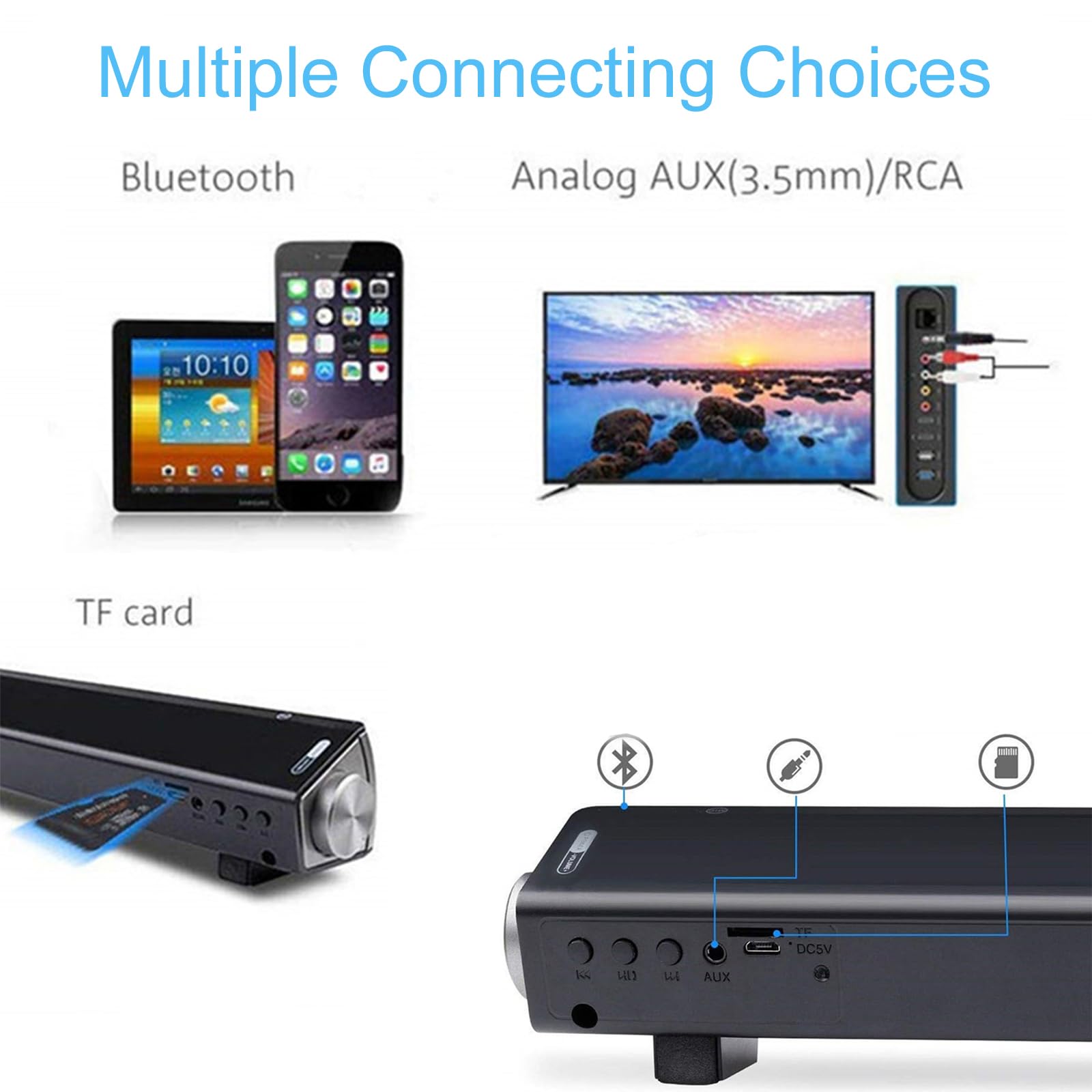 Toproad Bluetooth Speaker, Portable Wireless Speaker, Usb Powered Speaker With Loud Hd Sound, Bluetooth 5.0, Built In Mic, For S