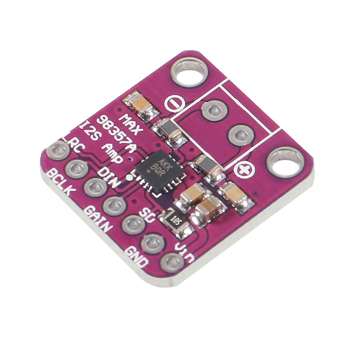 AITRIP 3 PCS MAX98357 Audio Power Amplifier Module I2S Class D for Arduino, Raspberry Pi, ESP32 - Purple