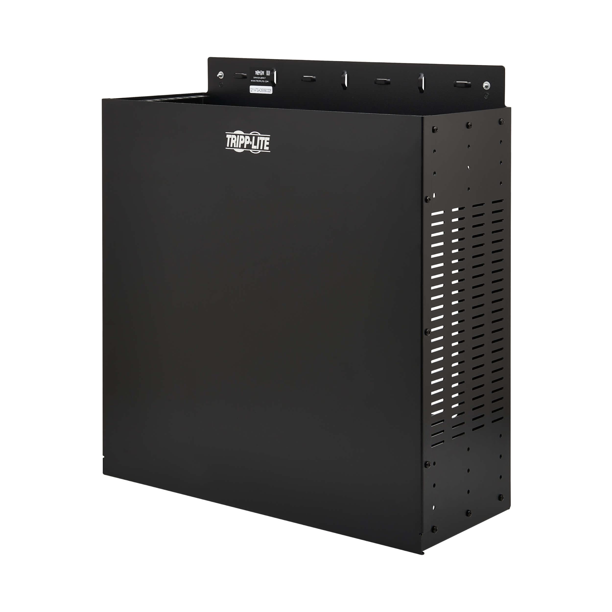 Wm Rack Vertical 4Urm Blk