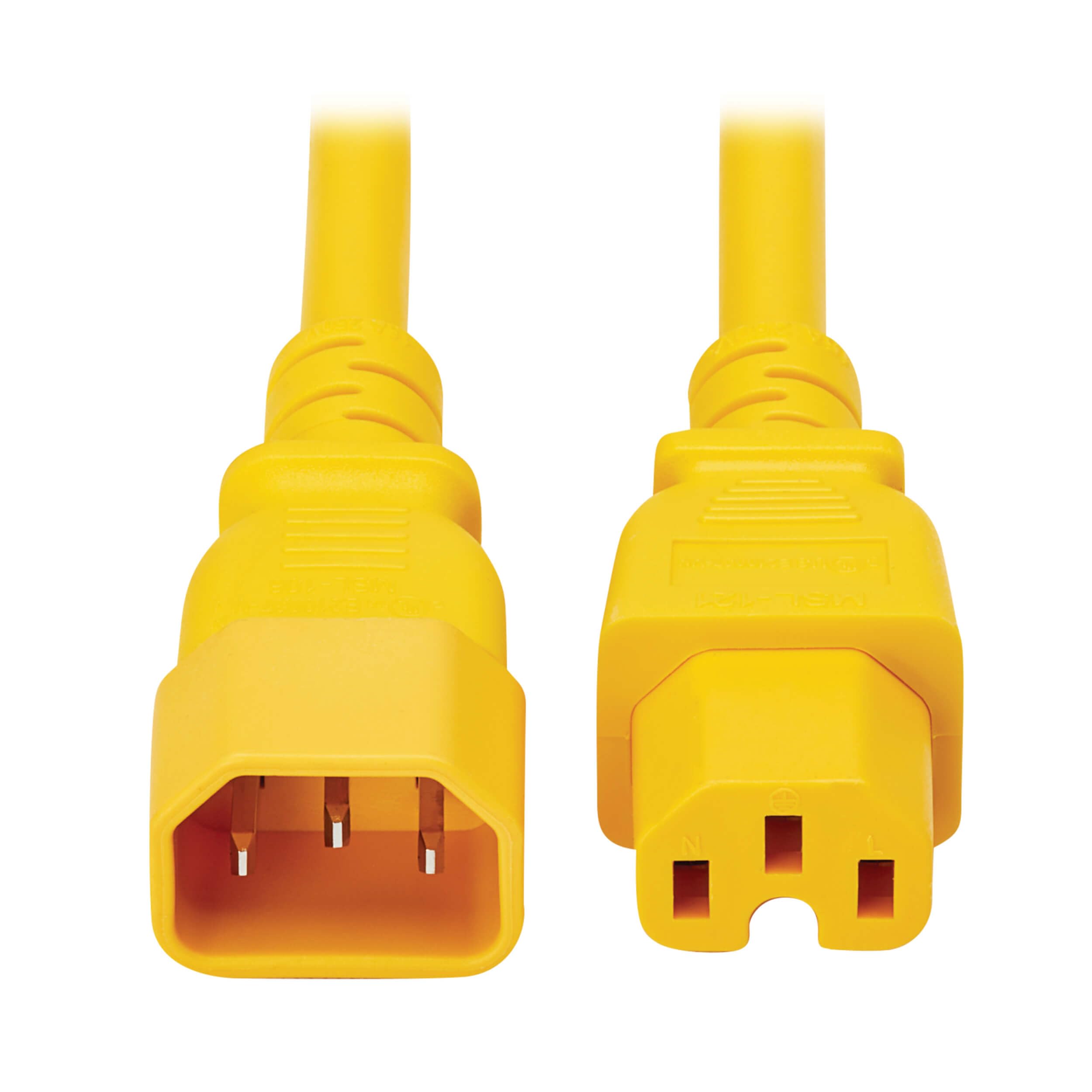 POWER CORD C14 TO C15 10 YLW