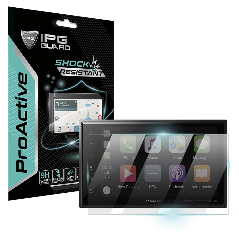 IPG ProActive Made for PIONEER DMH-C5500NEX 8 Inch Display 9H Hardness Screen Protector Nano Ceramic Film Ultra Responsive High 