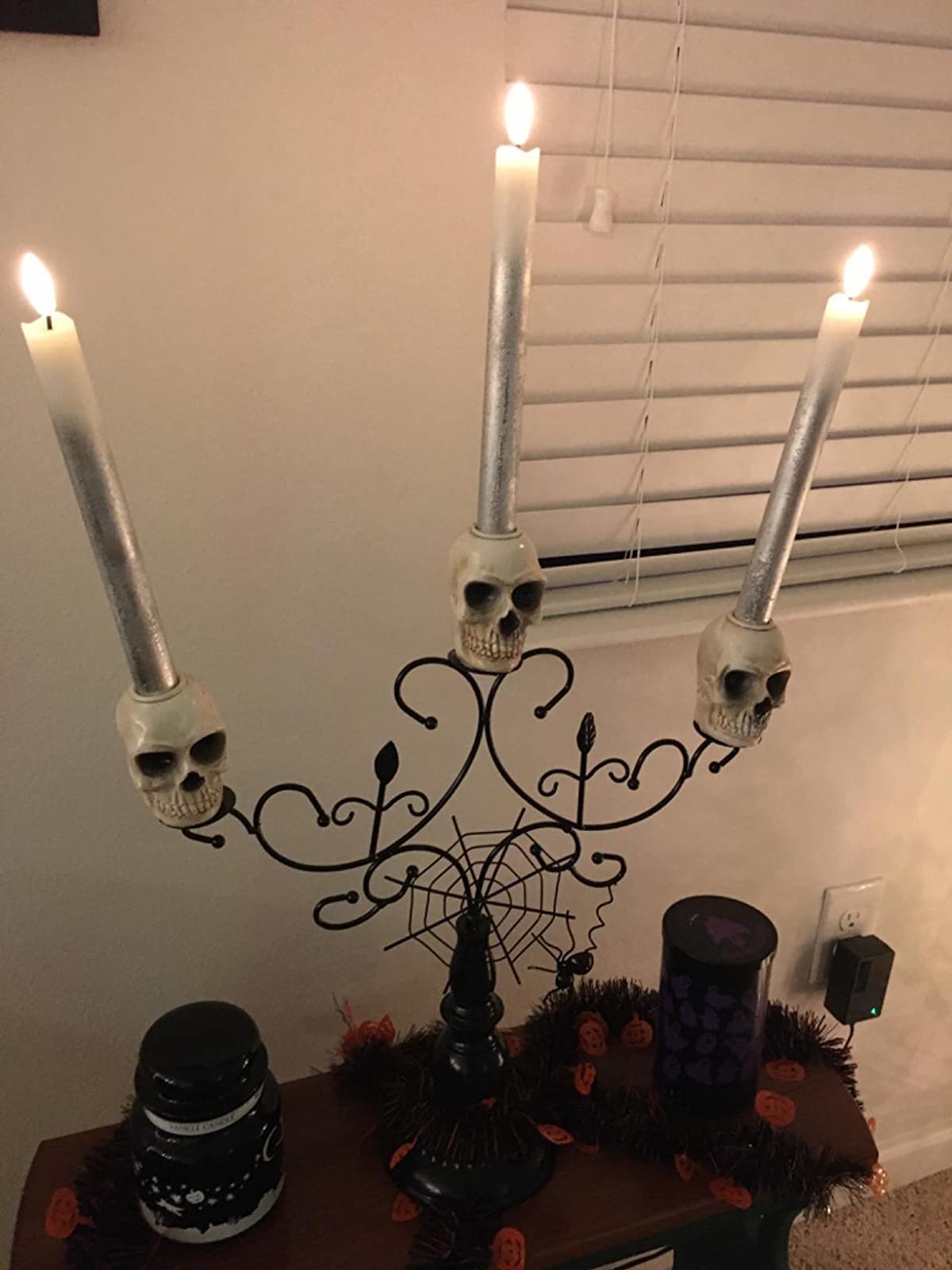 Wondise Flameless Taper Candles With Remote & Timer, 9 Inch Real Wax Silver Battery Operated Led Flickering Candles For Christma