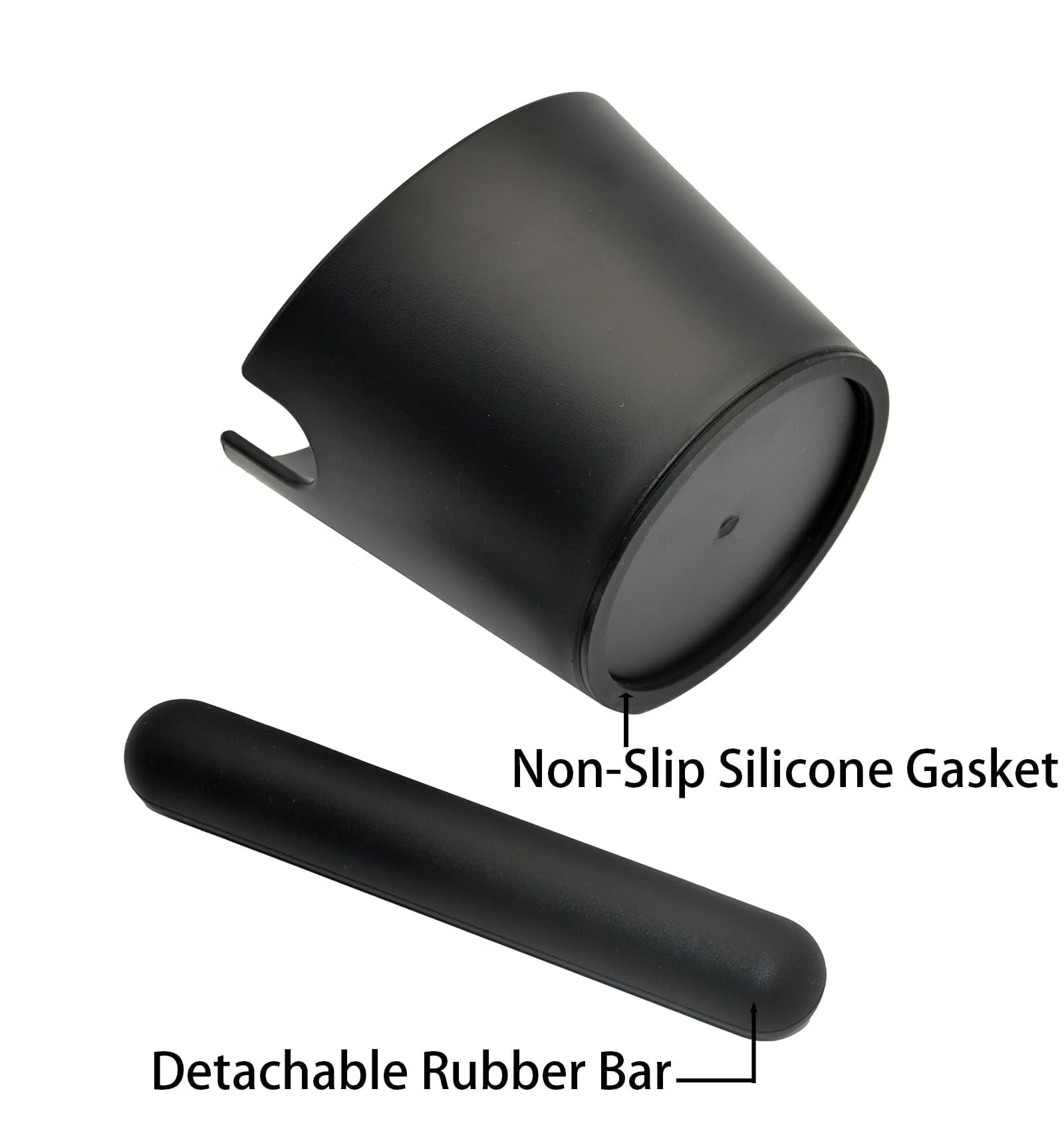 Iaosen 5 Inch Coffee Knock Box Espresso Knock Box With A Longer Detachable Knocking Rod Shock Absorbent Durable Non Slip Base Es