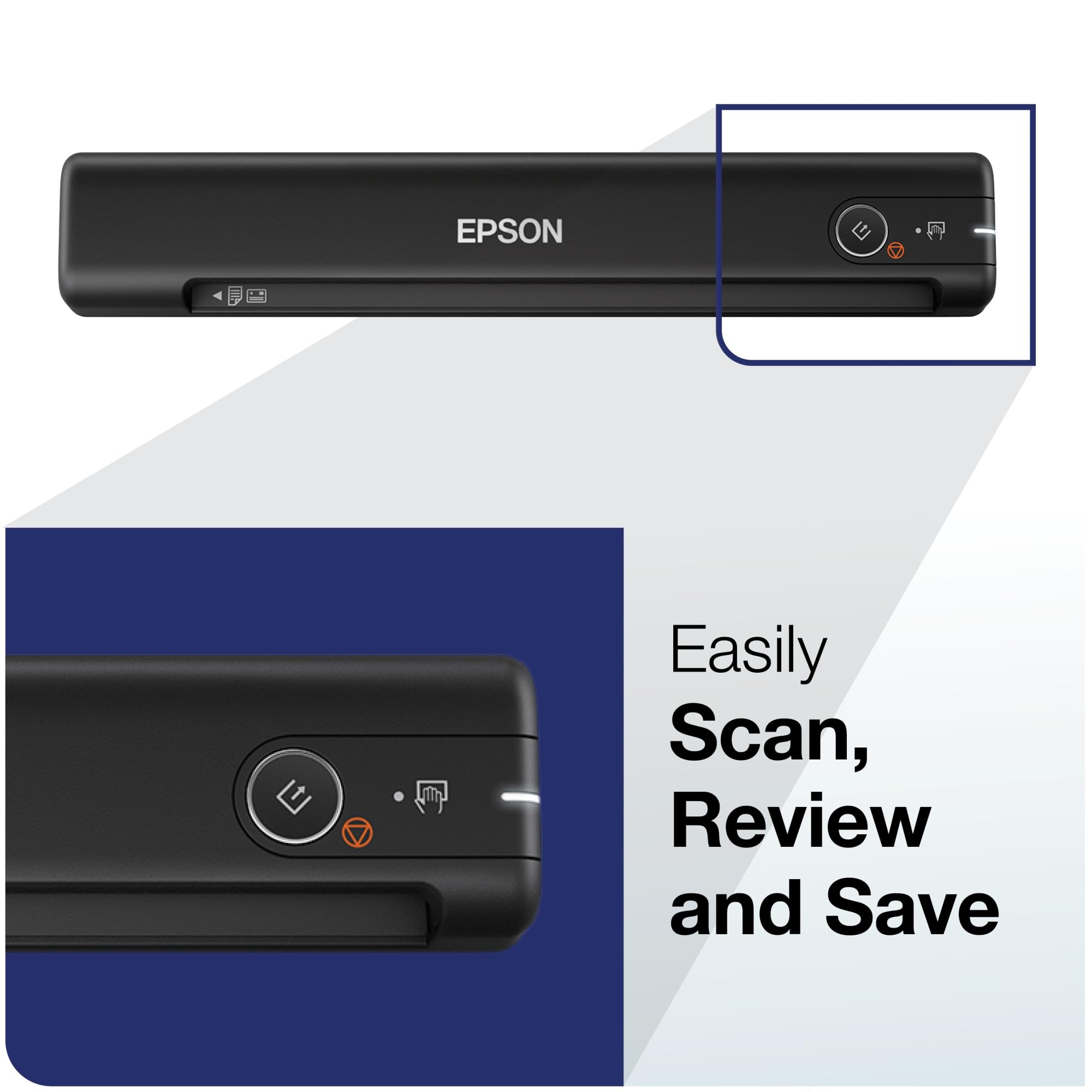 Epson Workforce Es 50 Portable Sheet Fed Document Scanner For Pc And Mac