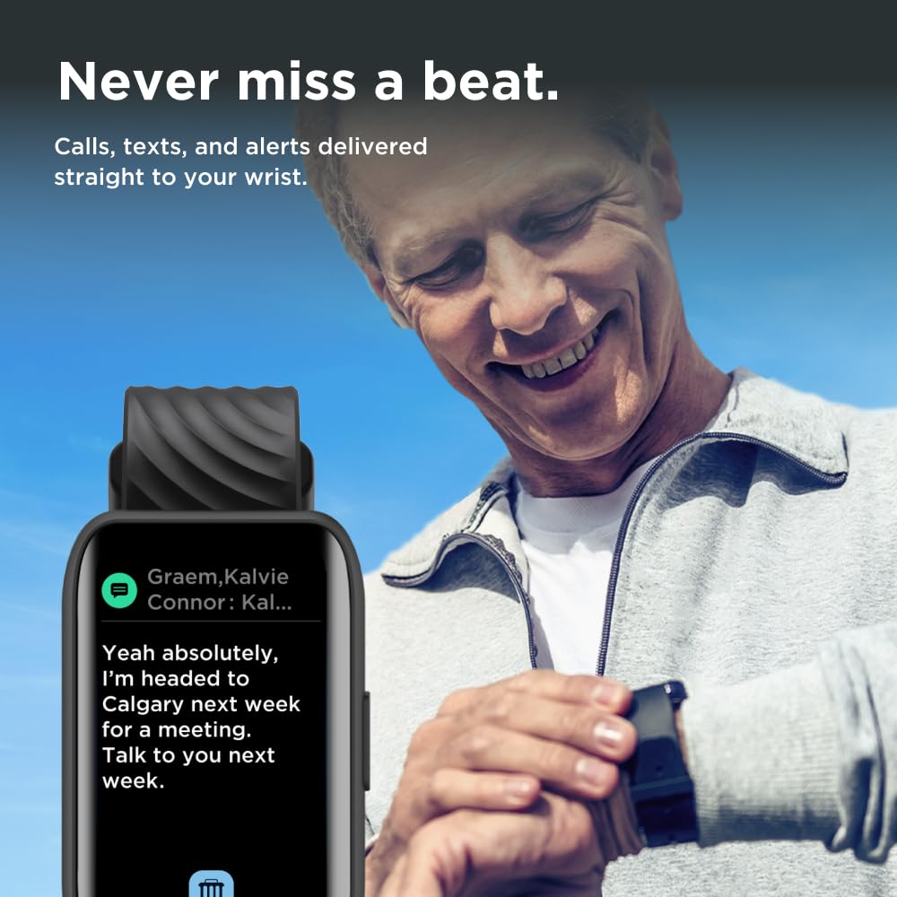 Motorola Moto 40 Bluetooth Smartwatch -10 Days Battery Life, Google Fit Integration, 1.5 Crystal Clear Display, Heart Tracking