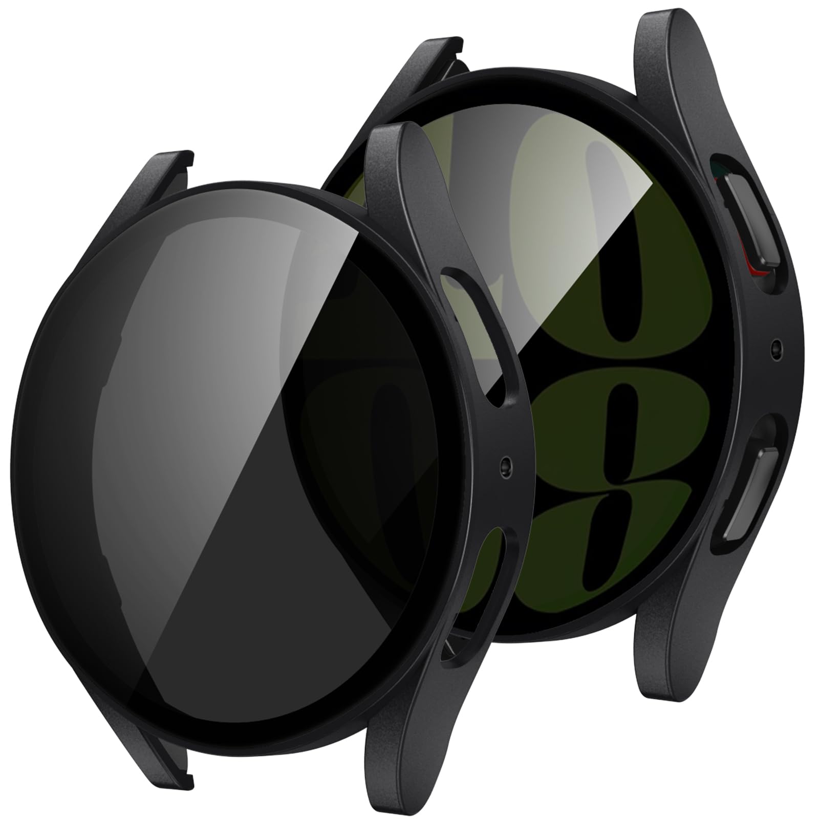 Tensea [1Pack] For Samsung Galaxy Watch 6 2023 Screen Protector Case 44Mm Accessories, Protective Face Cover For 44 Mm, Hard Bum