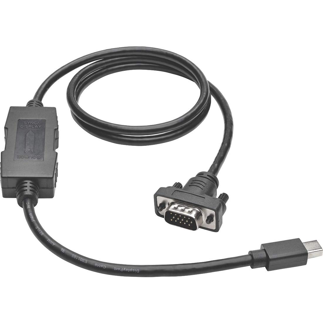 Tripp Lite Mini Displayport To Vga Active Cable Adapter, Mdp 1.2, Mdp To Hd15 (M/M), Mdp2Vga, 1080P, 3 Ft. (P586 003 Vga V2)