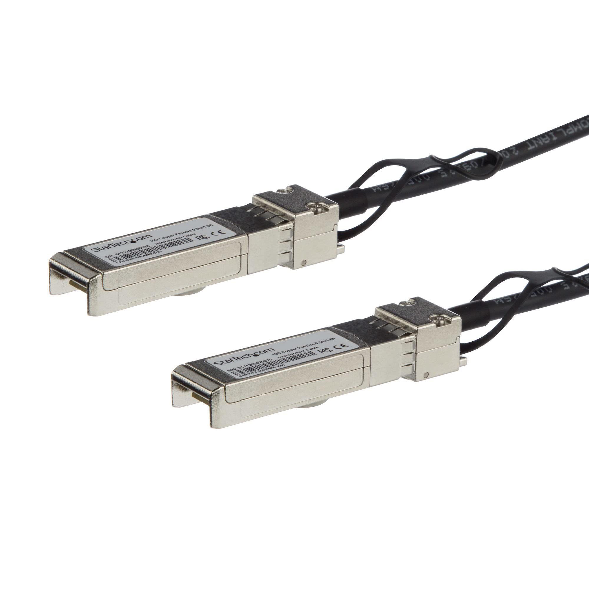 Cisco SFP-H10GB-CU0-5M Compatible 0.5m 10G SFP+ to SFP+ Direct Attach Cable Twinax - 10GbE SFP+ Copper DAC 10 Gbps Low Power Pas