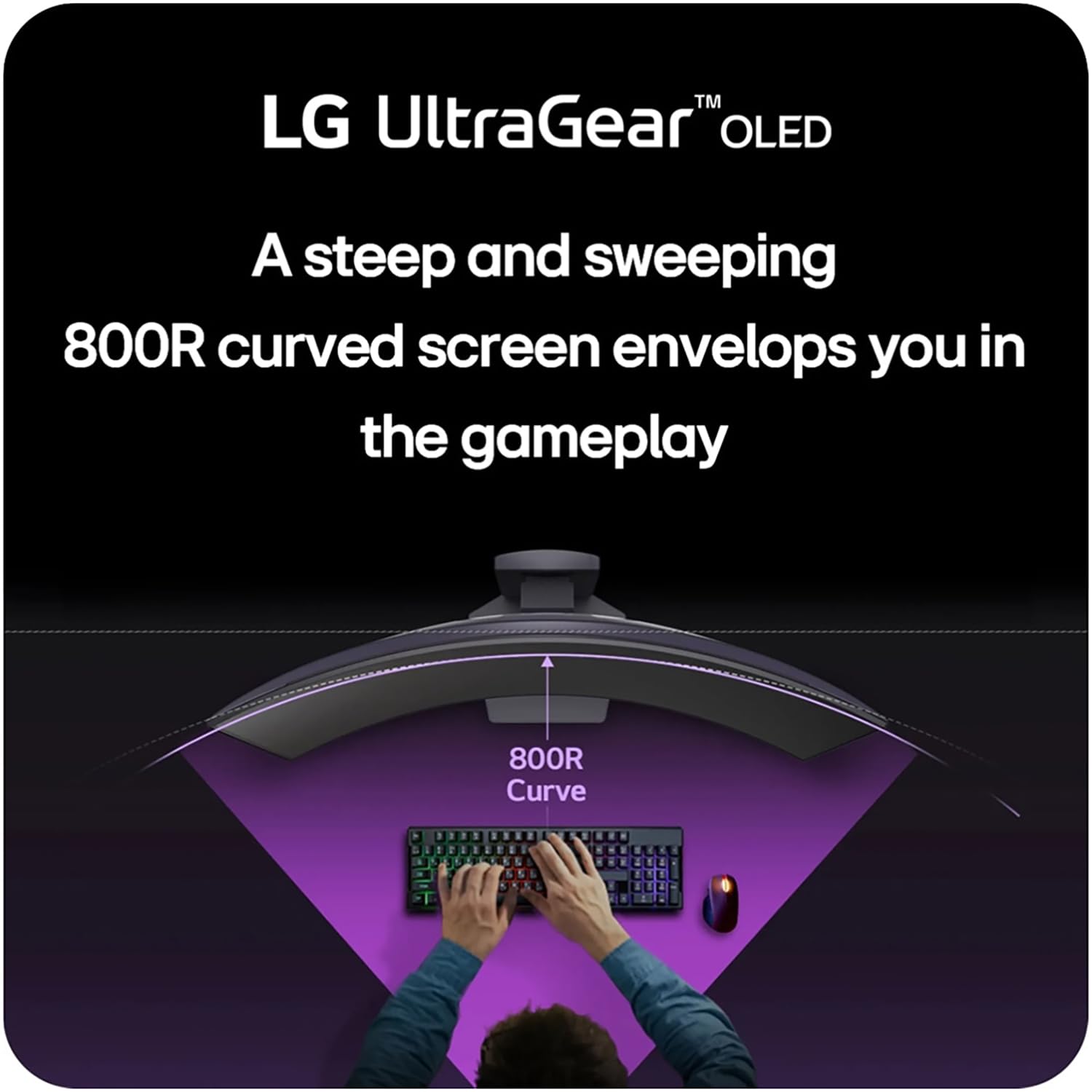 Lg 39'' Ultragear Oled Curved Gaming Monitor   Wqhd 240Hz, 0.03Ms, Nvidia G Sync Compatible, 800R Curvature, Usb Type C, Display