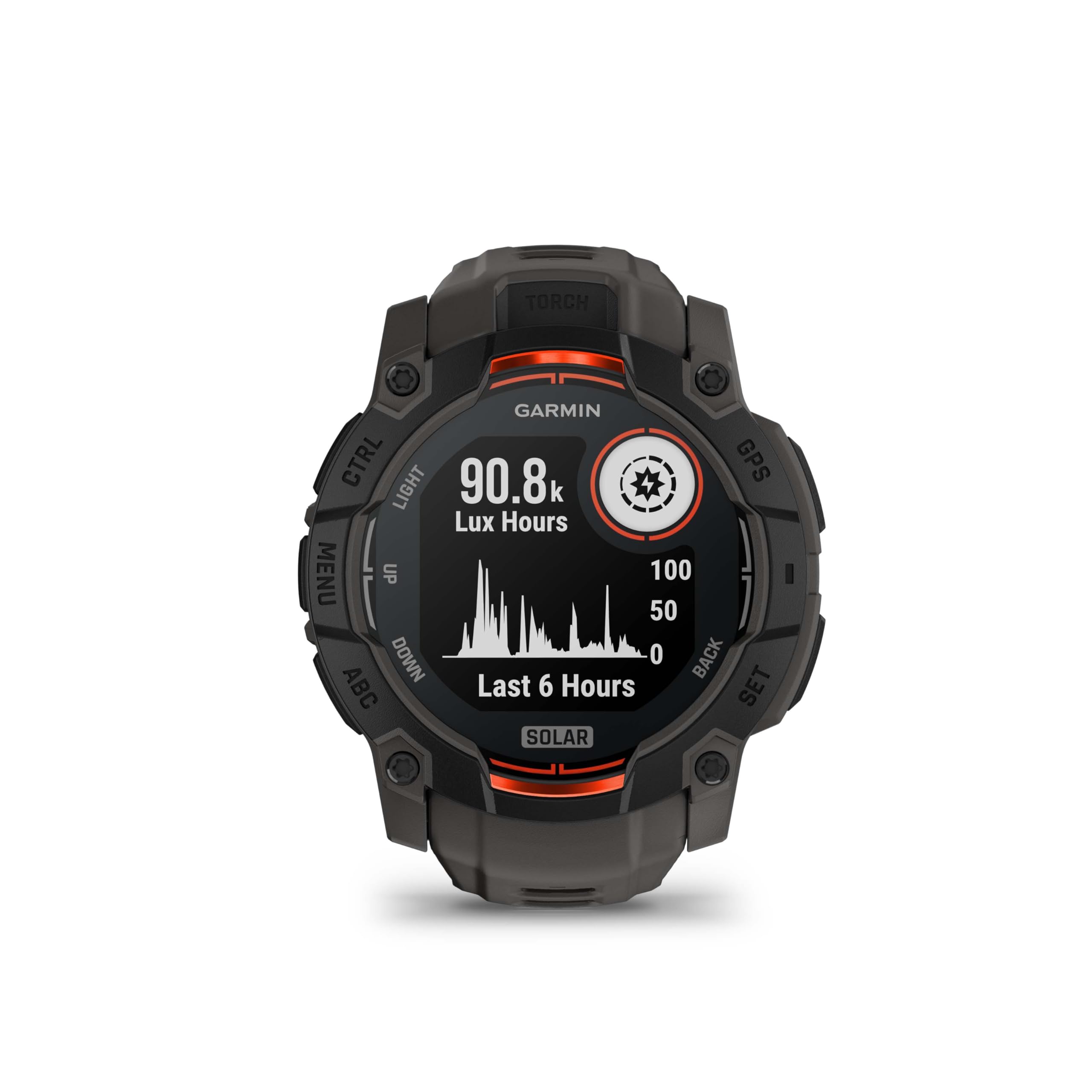 Wearable4U Garmin Instinct 3 Solar 50 Mm, Rugged Outdoor Gps Smartwatch, Built In Flashlight, Up To 40 Days Of Battery Life, Bla