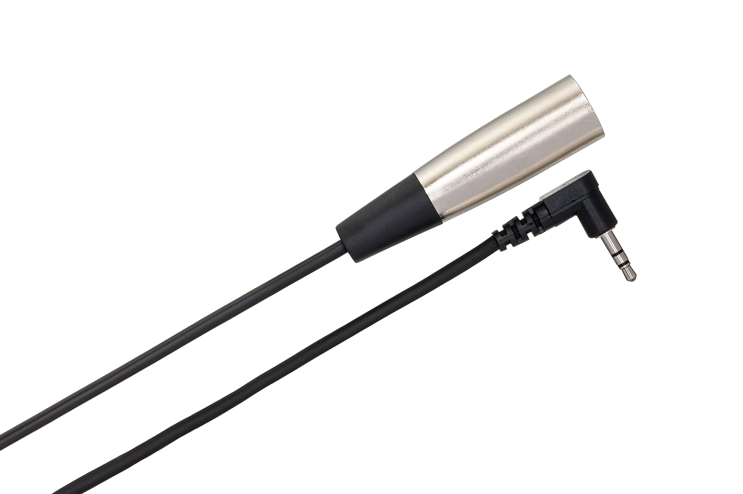 Hosa XVM-101M Right Angle 3.5 mm TRS to XLR3M Microphone Cable, 1 foot