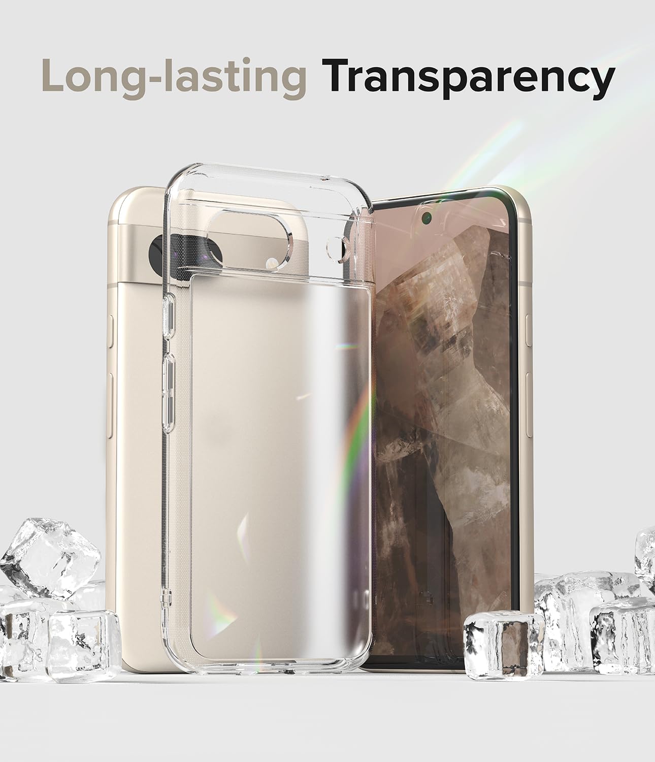 Ringke Fusion [Oil & Dirt Resistant] Compatible With Google Pixel 8A Case, Anti-Fingerprint Technology Prevents Oily Smudges Pho