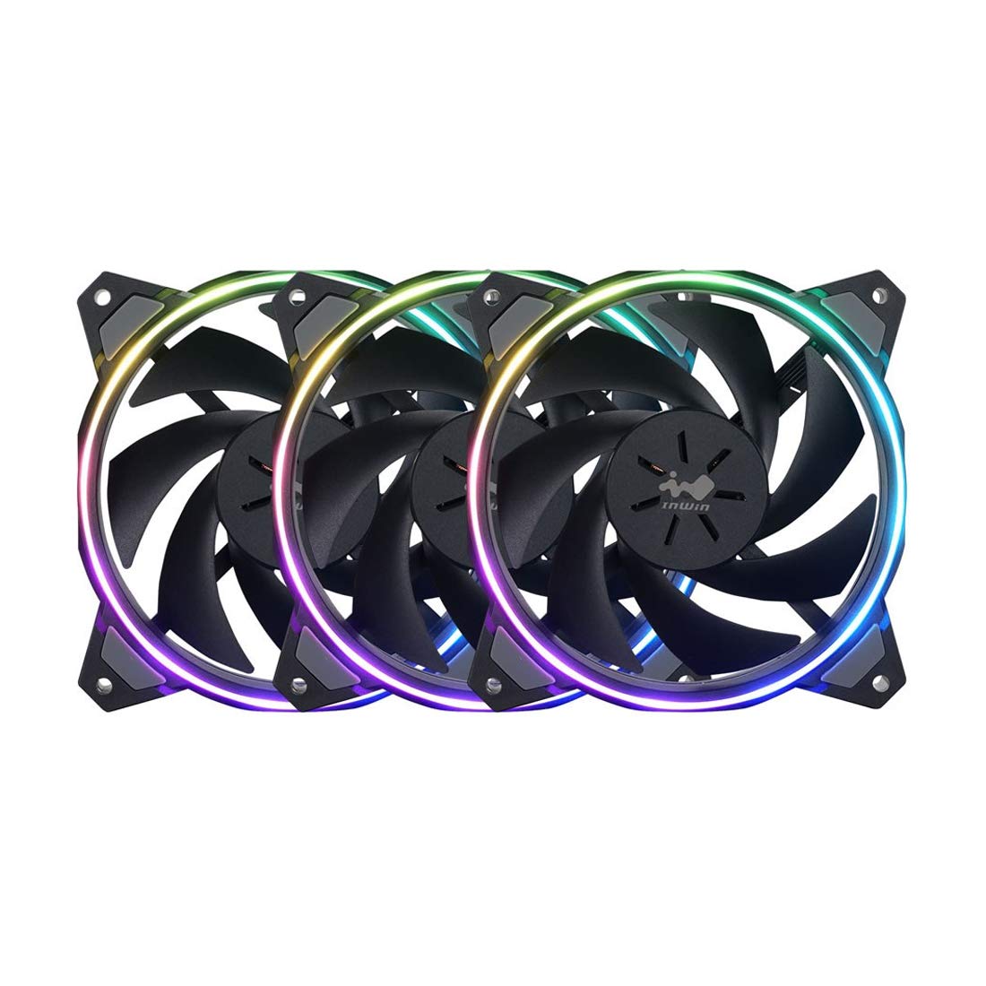 InWin Sirius Loop Addressable RGB Triple Fan Kit 120mm High Performance Cooling Computer Case Fan Cooling