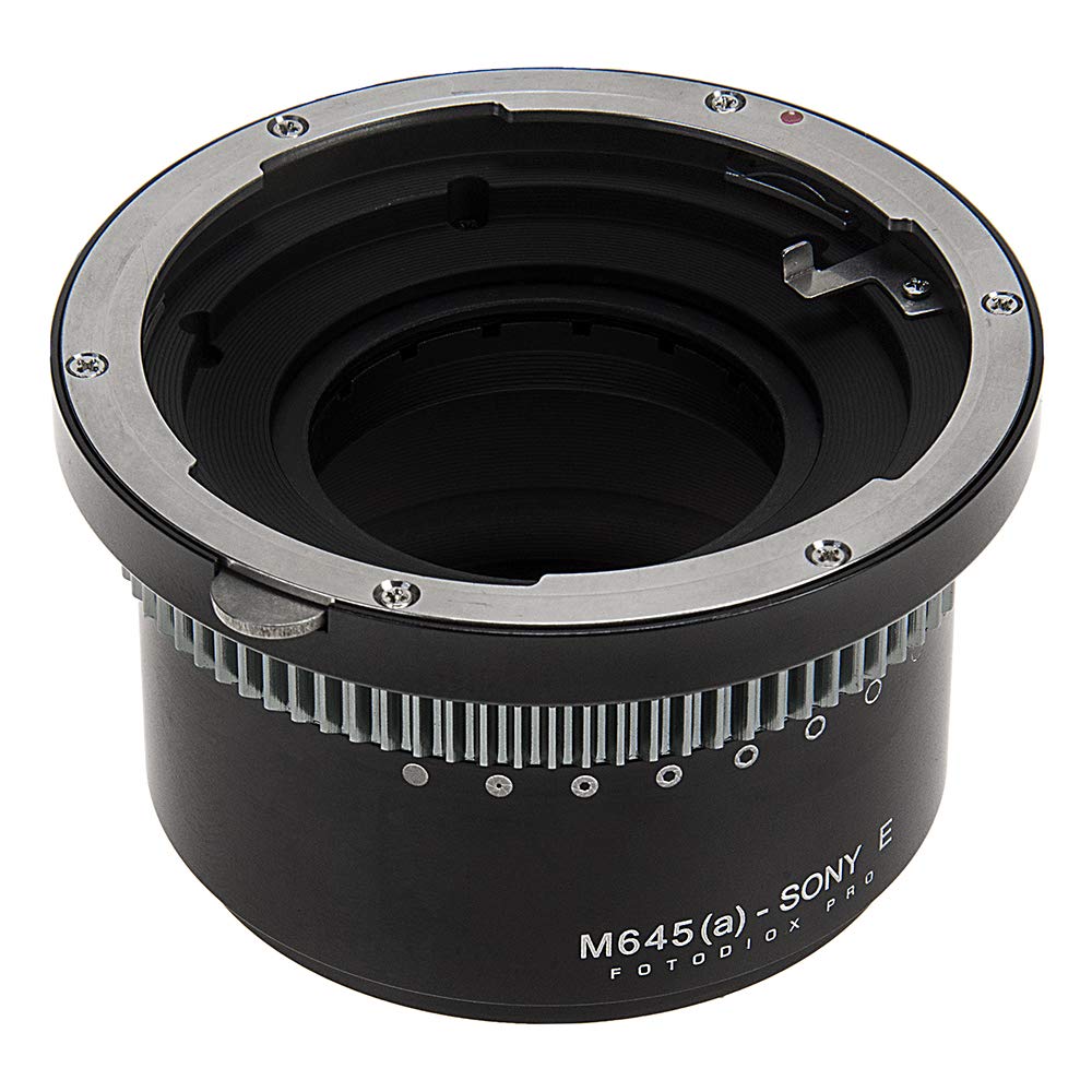 Fotodiox Pro Iris Lens Mount Adapter Compatible With Mamiya 645 Af/Af-D Lenses To Sony E-Mount Cameras