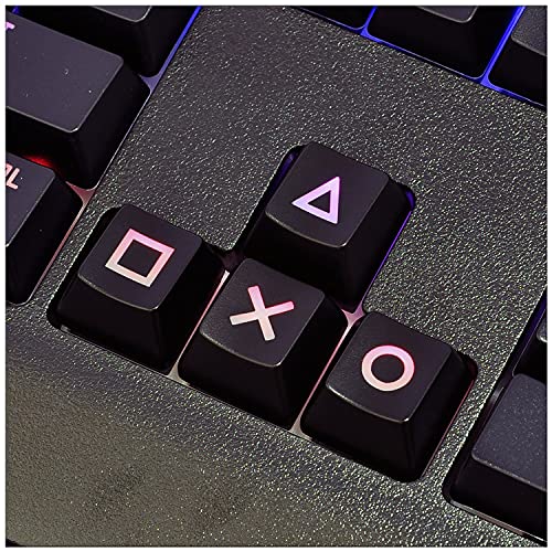 Lzydd Keyboard Keycaps W A S D Arrow/Direction Key Psp Controller Pattern Cherry Mx Key Cap For Mx Switches Backlit Mechanical G