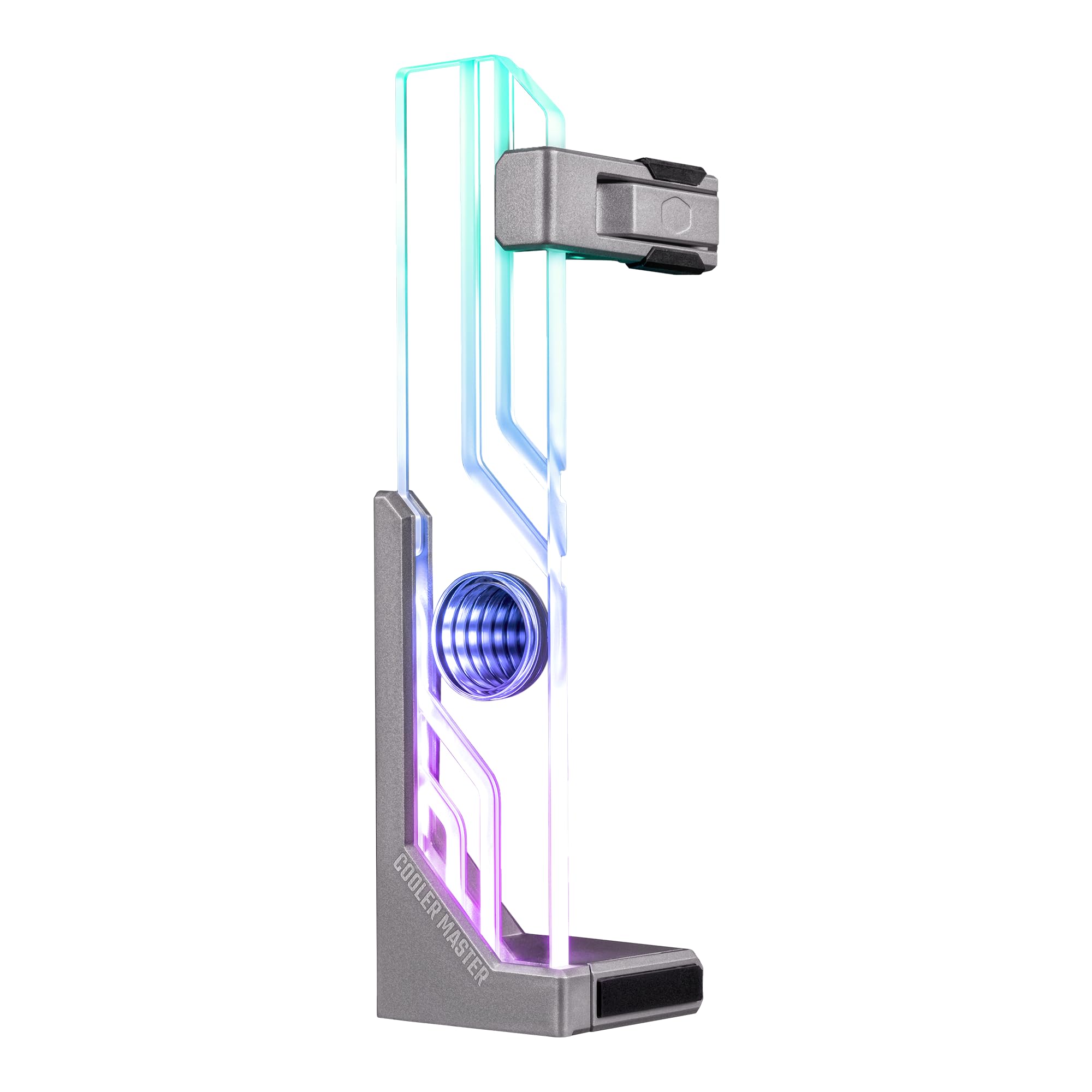 Cooler Master Atlas Argb Gpu Support Bracket, Aluminum Magnets Stand, Infinity Mirror Design, Argb Tempered Glass, Dual Axis Mod