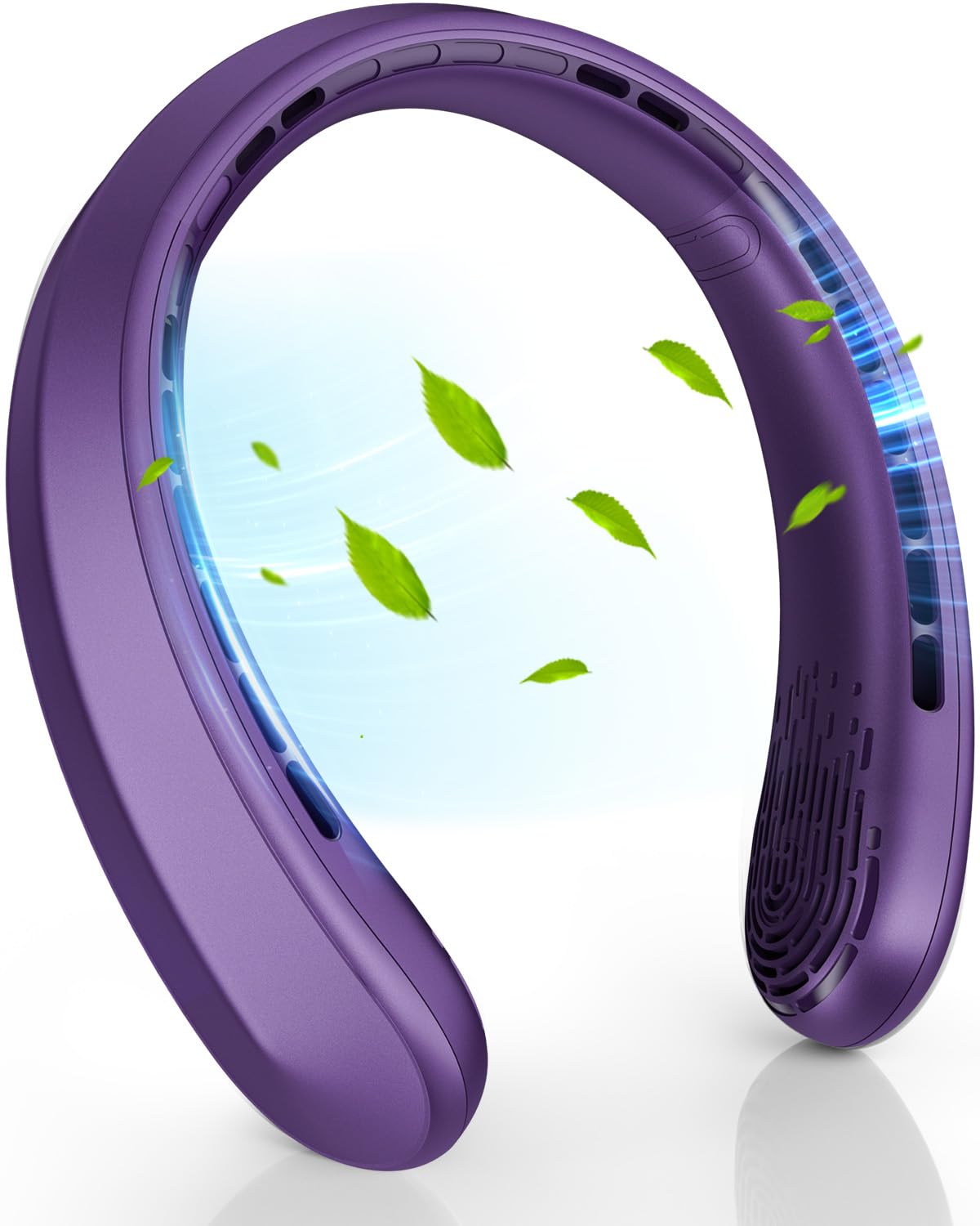 Neck Fan, Portable Fan Around Neck, 5200 Mah Battery Operated Wearable Personal Fan With Usb Rechargeable, 3 Wind Speed, Fast Co