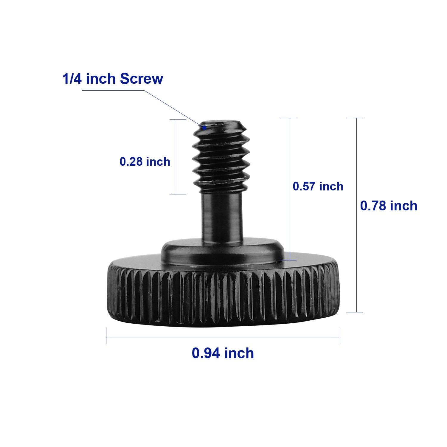 Chromlives Thumb Screw Tripod Screw Camera Quick Release 1/4'' Thumbscrew L Bracket Screw Mount Adapter With Bottom 1/4'' 20 Fem