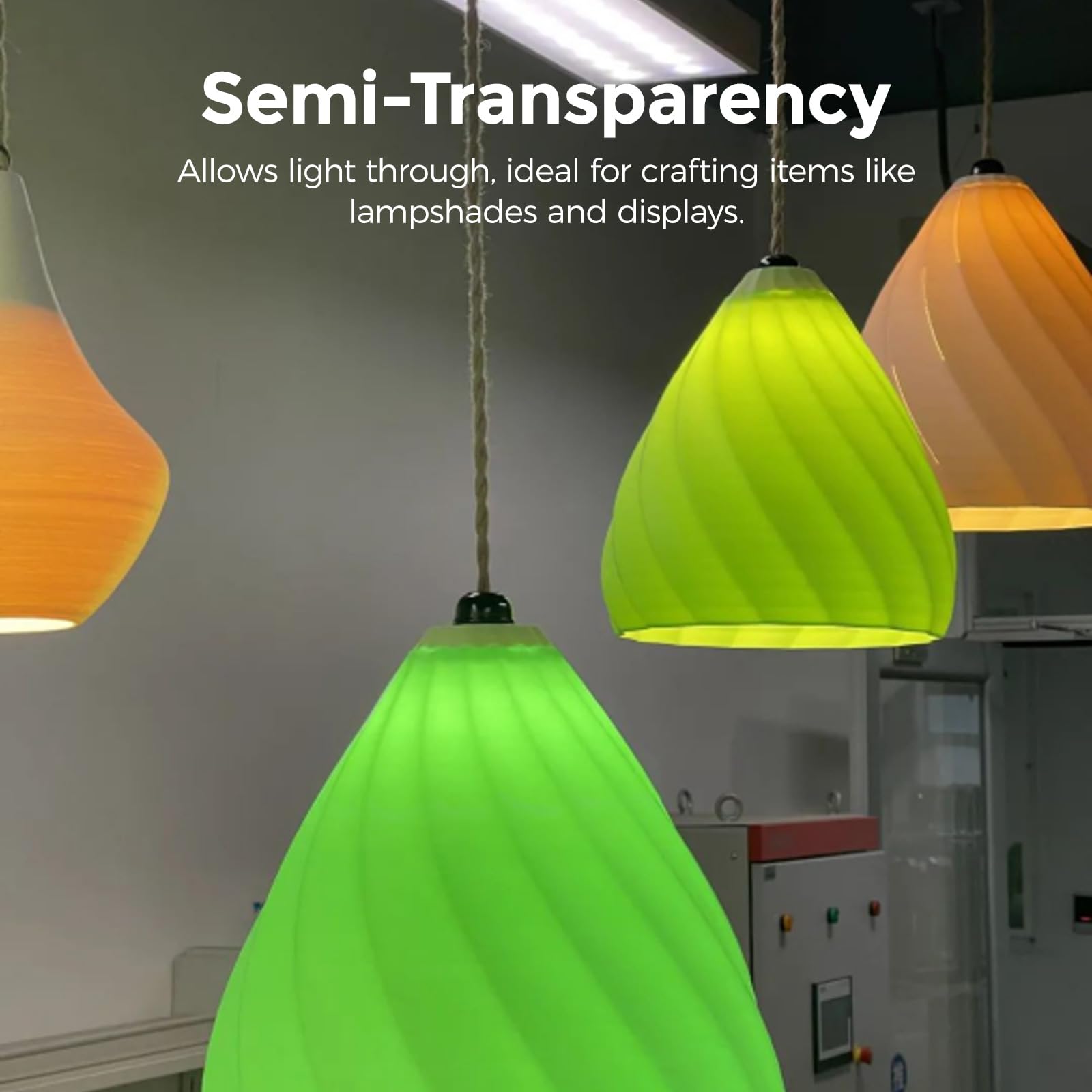 Flashforge Petg Pro Filament 1.75Mm Natural, 3D Printer Filament 1Kg (2.2Lbs) Spool, Dimensional Accuracy +/- 0.02Mm, 3D Printin