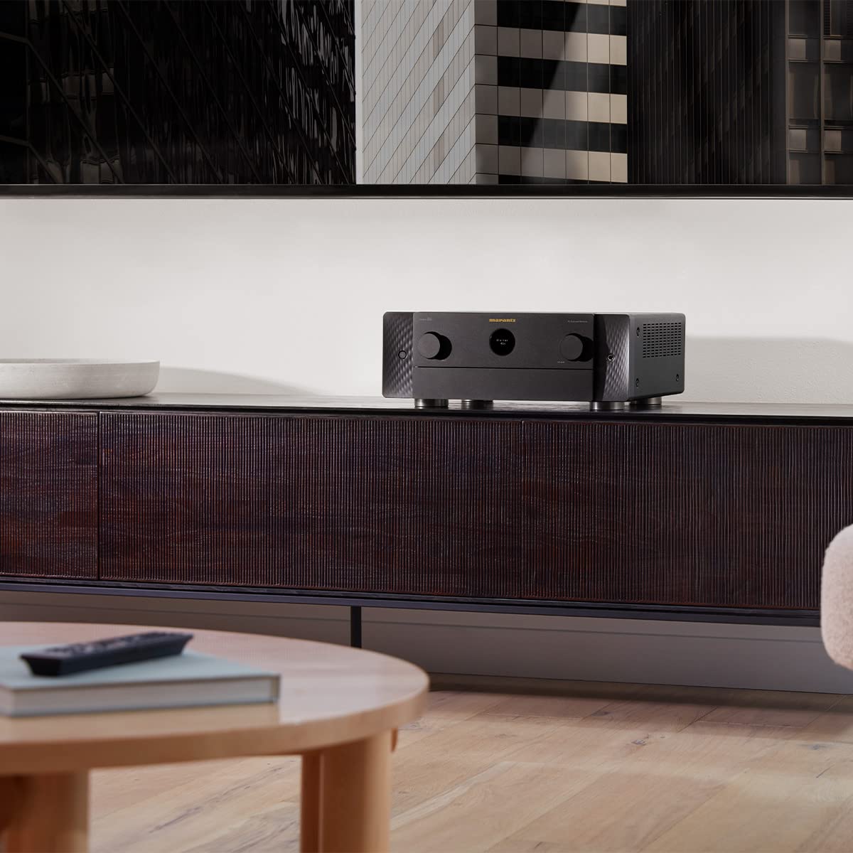 Marantz Cinema 50 9.4 Ch Receiver (110W X 9)   4K/120 And 8K Home Theater Receiver (2022 Model), Built In Bluetooth, Wi Fi & Heo