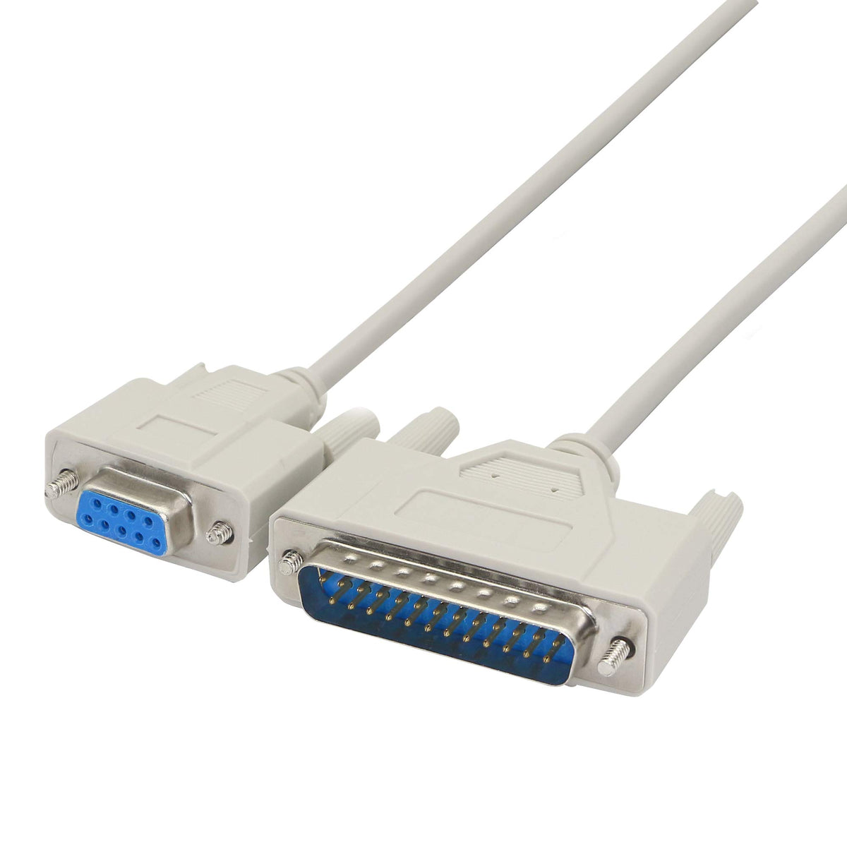 Pngknyocn 4.5 Feet Db9 (9 Pin) Female To Db25 (25 Pin) Male Empty Modem Serial Parallel Printer Cable Youcheng For Dte Pc Mac Linux Data Transmission Communication