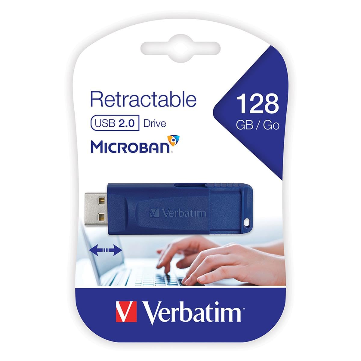 Verbatim America, Llc Usb Flash Drive 128Bg 2/5 Inch Wx2 1/4 Inch Lx3/4 Inch H Be Ver98659