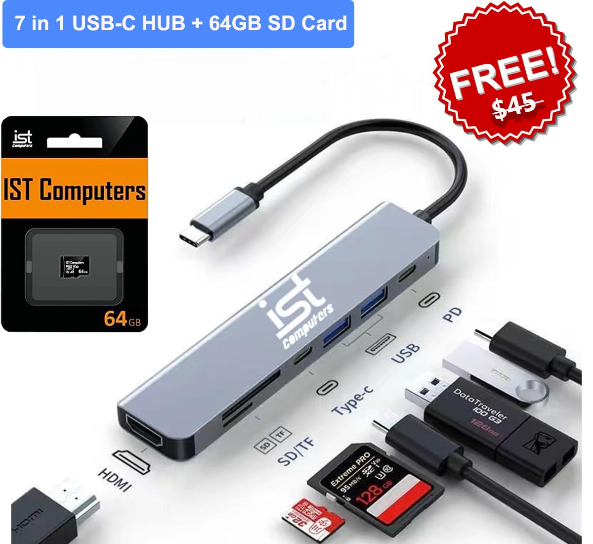 Acer Chromebook 315 (15.6'' Fhd, Intel Celeron N4500, 4Gb Ram, 128Gb Storage (64Gb Emmc + 64Gb Sd Card) Home & Student Laptop, 1