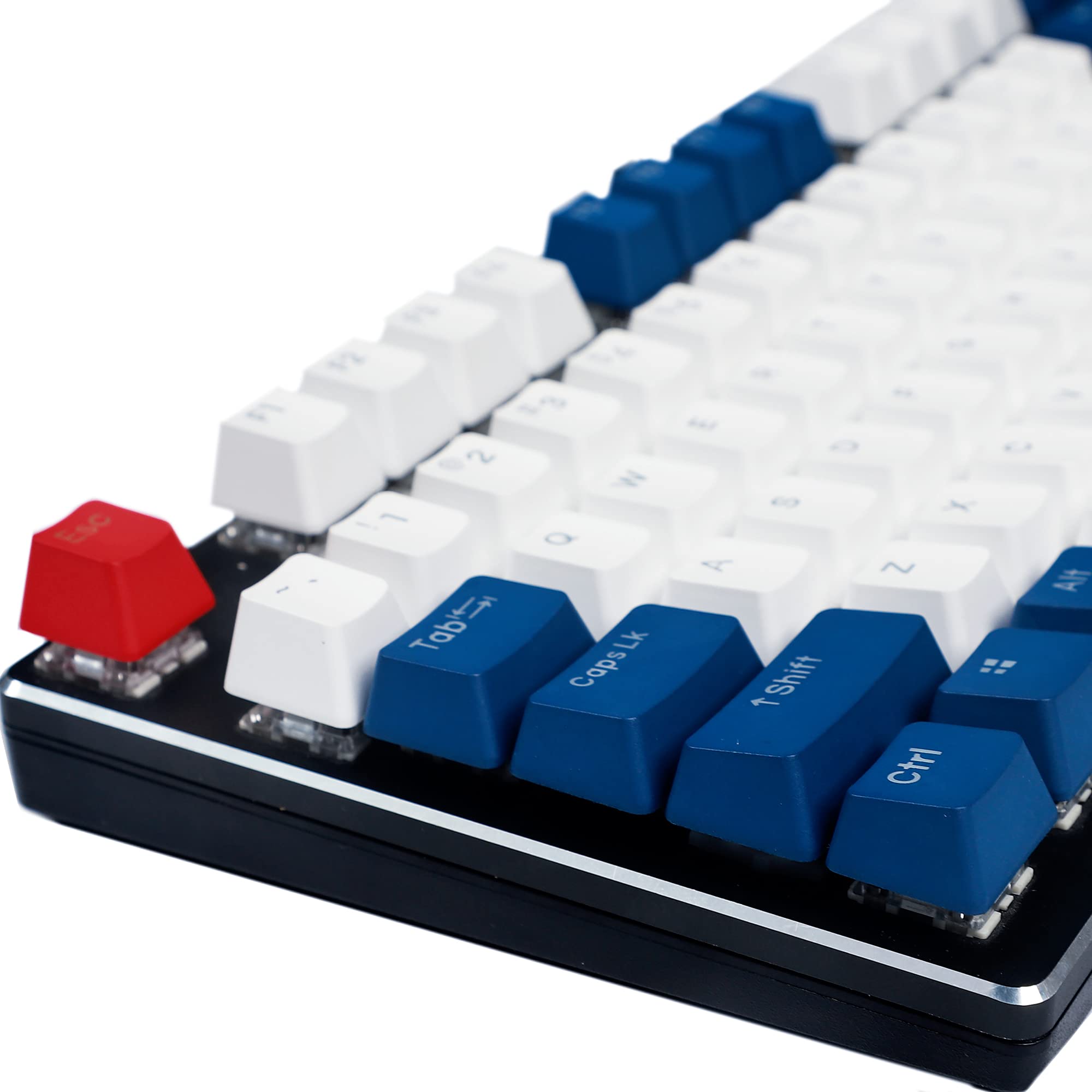 Ymdk Double Shot 108 Dyed Pbt Shine Through Oem Profile Rainbow Carbon Sunset Keycap For Mx Switches Mechanical Keyboard(Only Ke