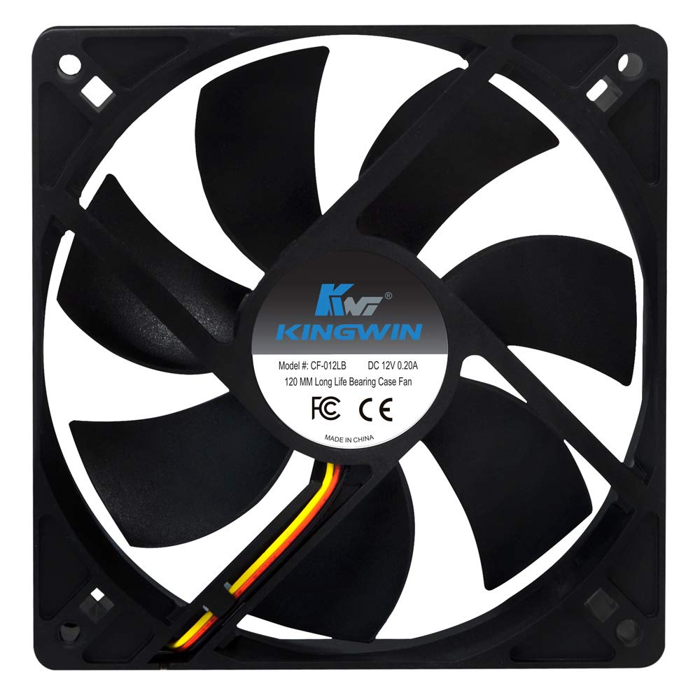 Kingwin 120Mm Silent Fan For Computer Cases, Mining Rig, Cpu Coolers, Computer Cooling Fan, Long Life Bearing, And Provide Excel