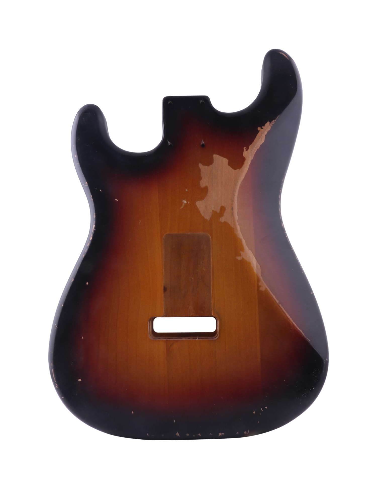 Sunsmile Relic Electric Guitar Body Nitro Top Alder Wood St Style Diy Guitar Body H S H Route 3 Tone Sunburst Relic.