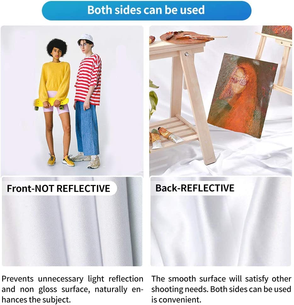 Hemmotop White Photo Backdrop, 6X9 Ft White Background For Photography, Seamless White Screen Backdrops For Photoshoot, Easter,