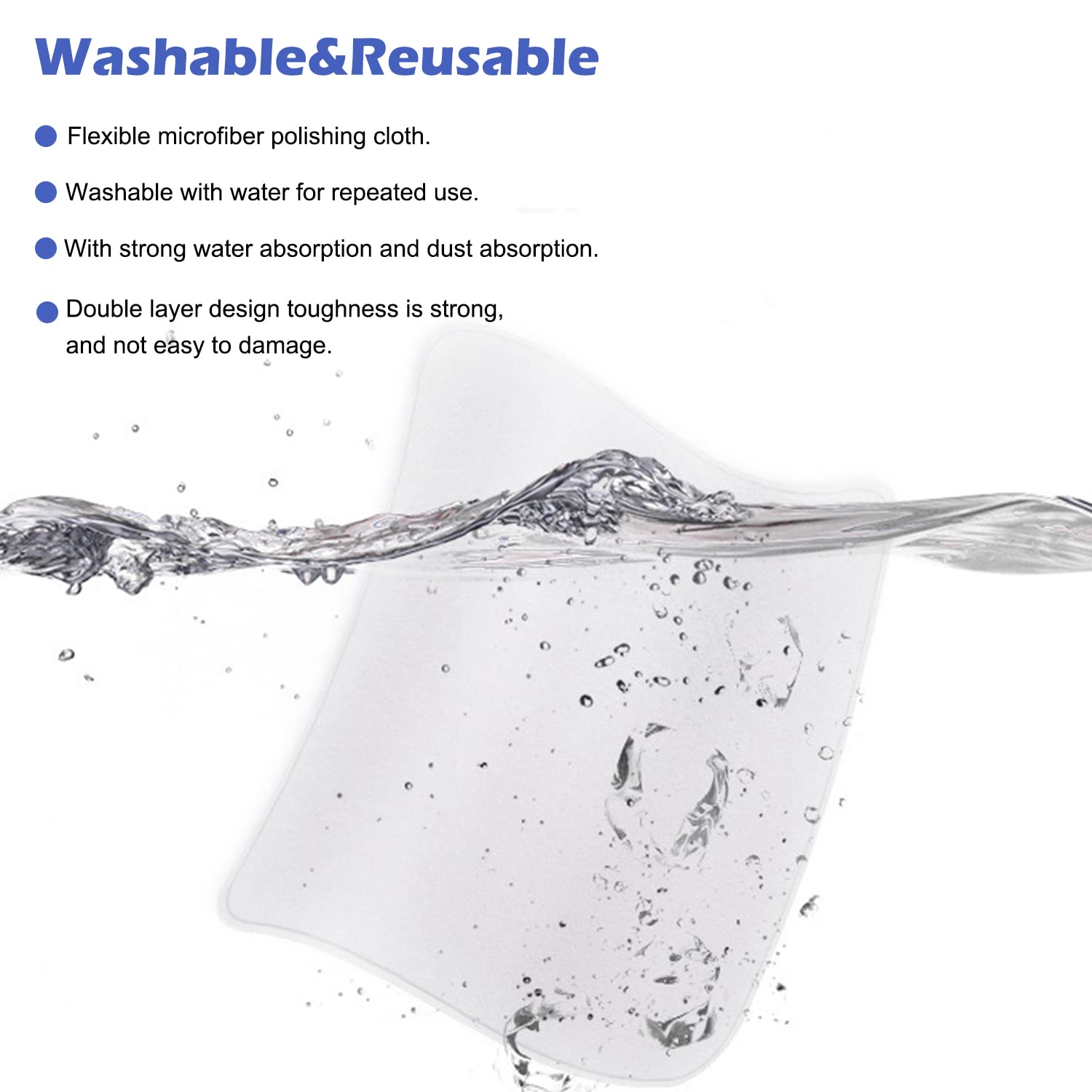 2 Pack Polishing Cloth For Apple, Microfiber Cleaning Cloth, Soft And Nonabrasive Material Compatible With Mac And Other Smart D