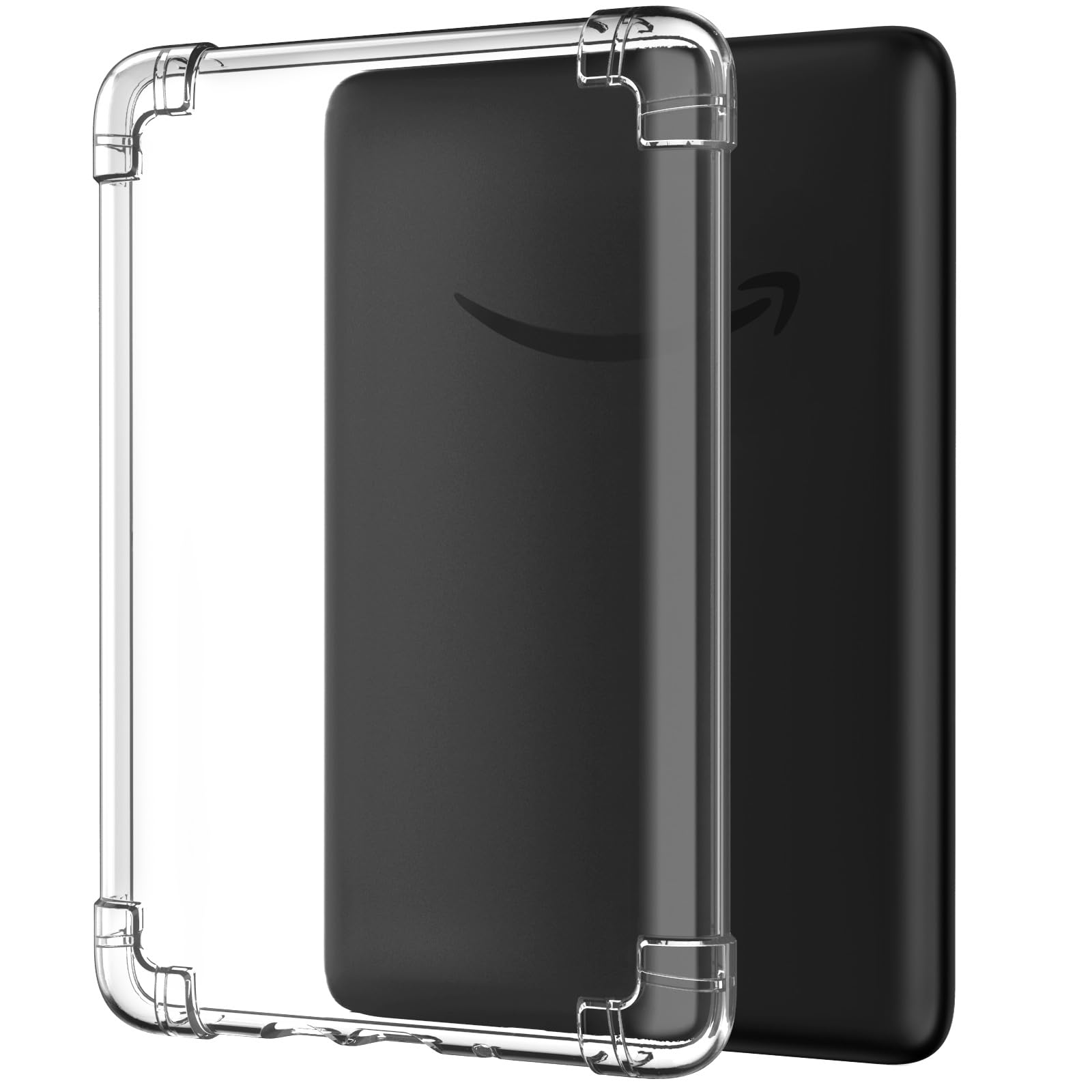 MoKo Clear Case for 6' All New Kindle (11th Generation 2024/2022 Release), Ultra Clear Soft TPU Slim Flexible Transparent Skin Bumper Back Cover Shell for Kindle 11 2024