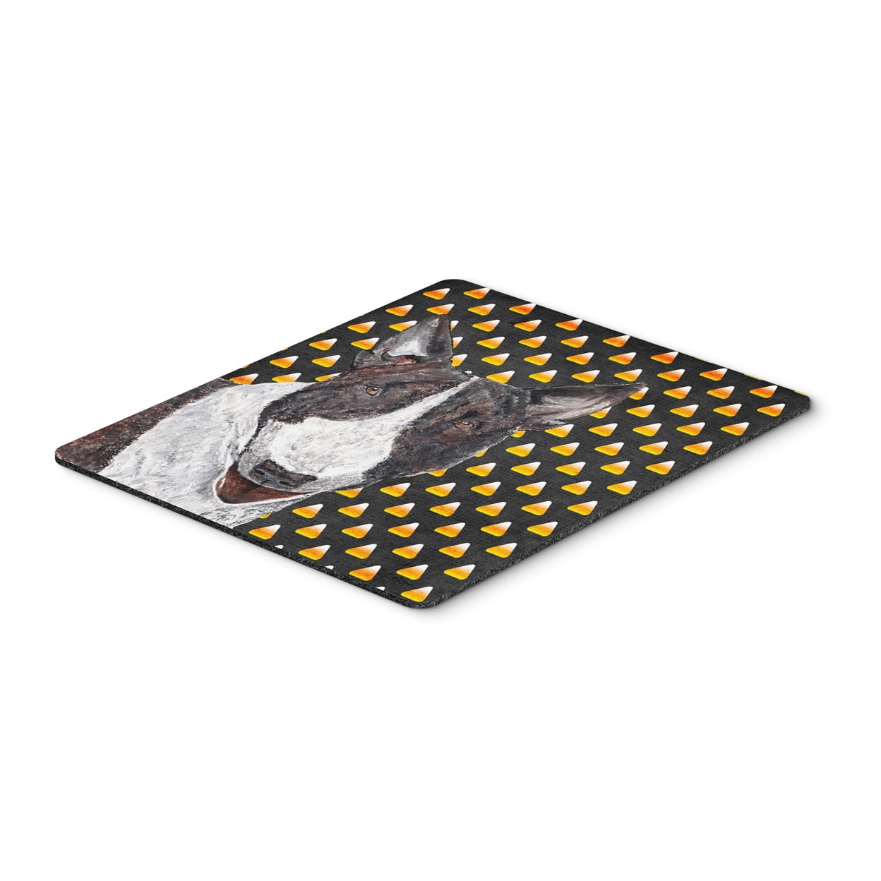 Carolines Treasures SC9533MP Bull Terrier Candy Corn Halloween Mouse Pad, Hot Pad or Trivet for Home Office Gaming Working Comp