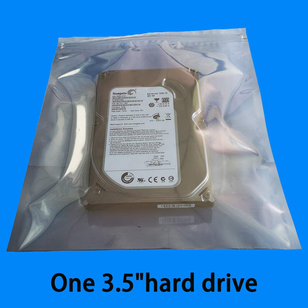 Daarcin 30Pcs Large Anti Static Bags,Resealable Esd Bags 8.26X9.45In/21X24Cm With Labels For Hard Drive Ssd Hdd And Electronic D