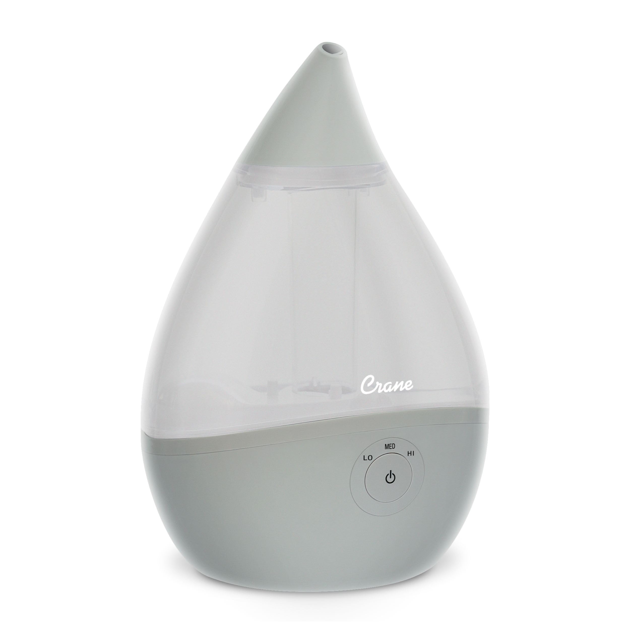 Crane Droplet Ultrasonic Small Air Humidifiers For Bedroom And Office, 0.5 Gallon Cool Mist Humidifier For Plants And Home, Humi