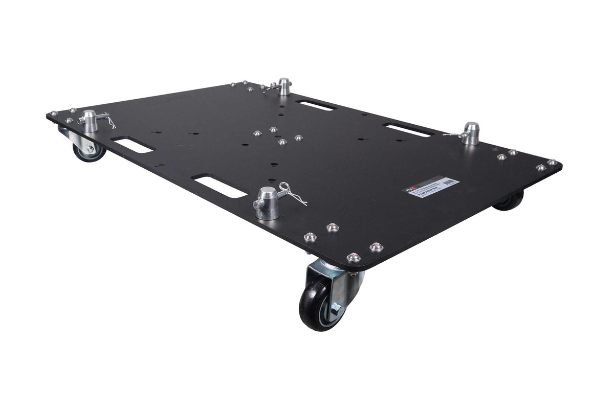 Prox XT-BP2430W 24 x 30 inch Rolling Base Plate for Rapid Grid Modular Truss System with Locking casters - Black Finish