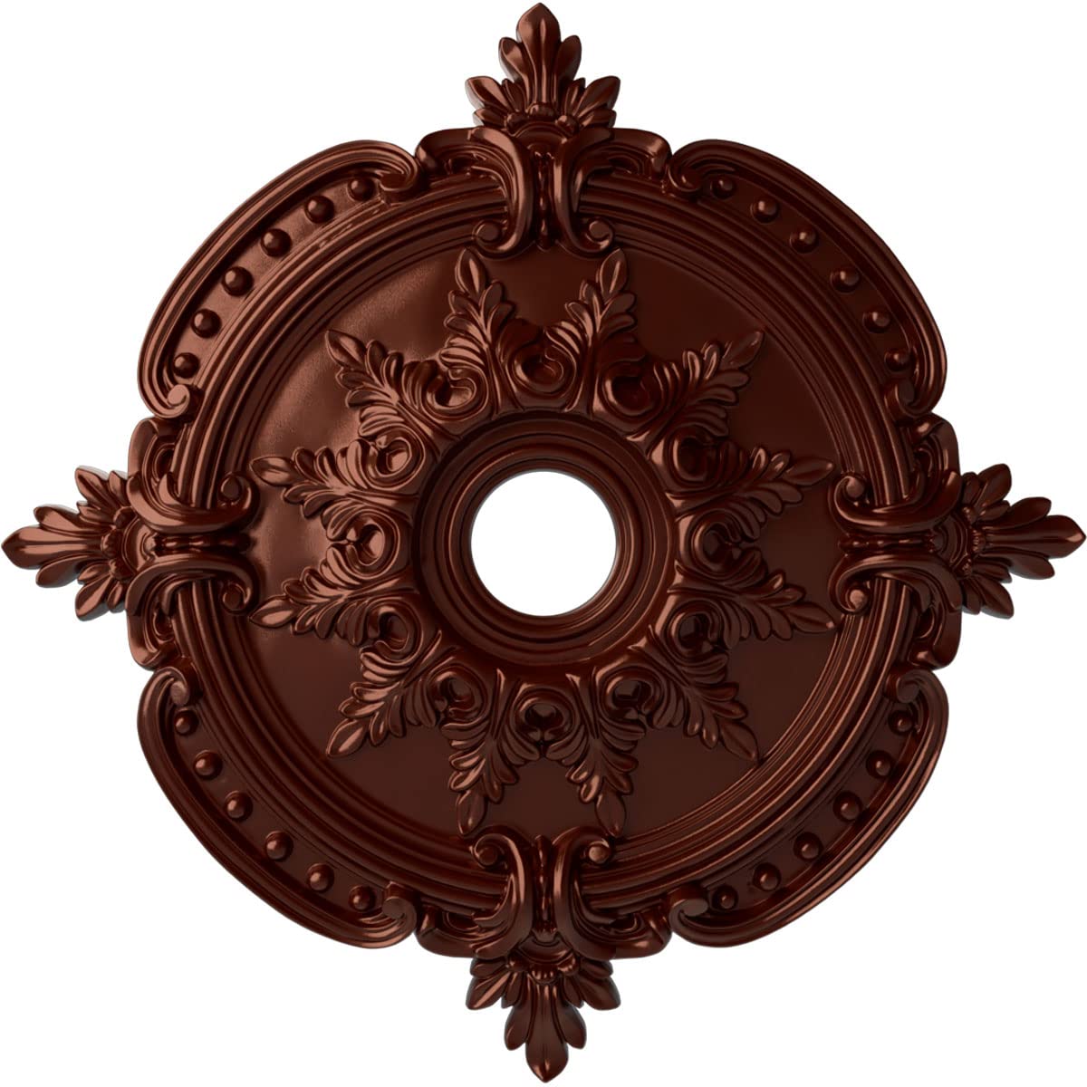 Ekena Millwork CM28BEACS Benson Classic Ceiling Medallion, Antique Copper, 28 3/8OD x 3 3/4ID x 1 5/8P