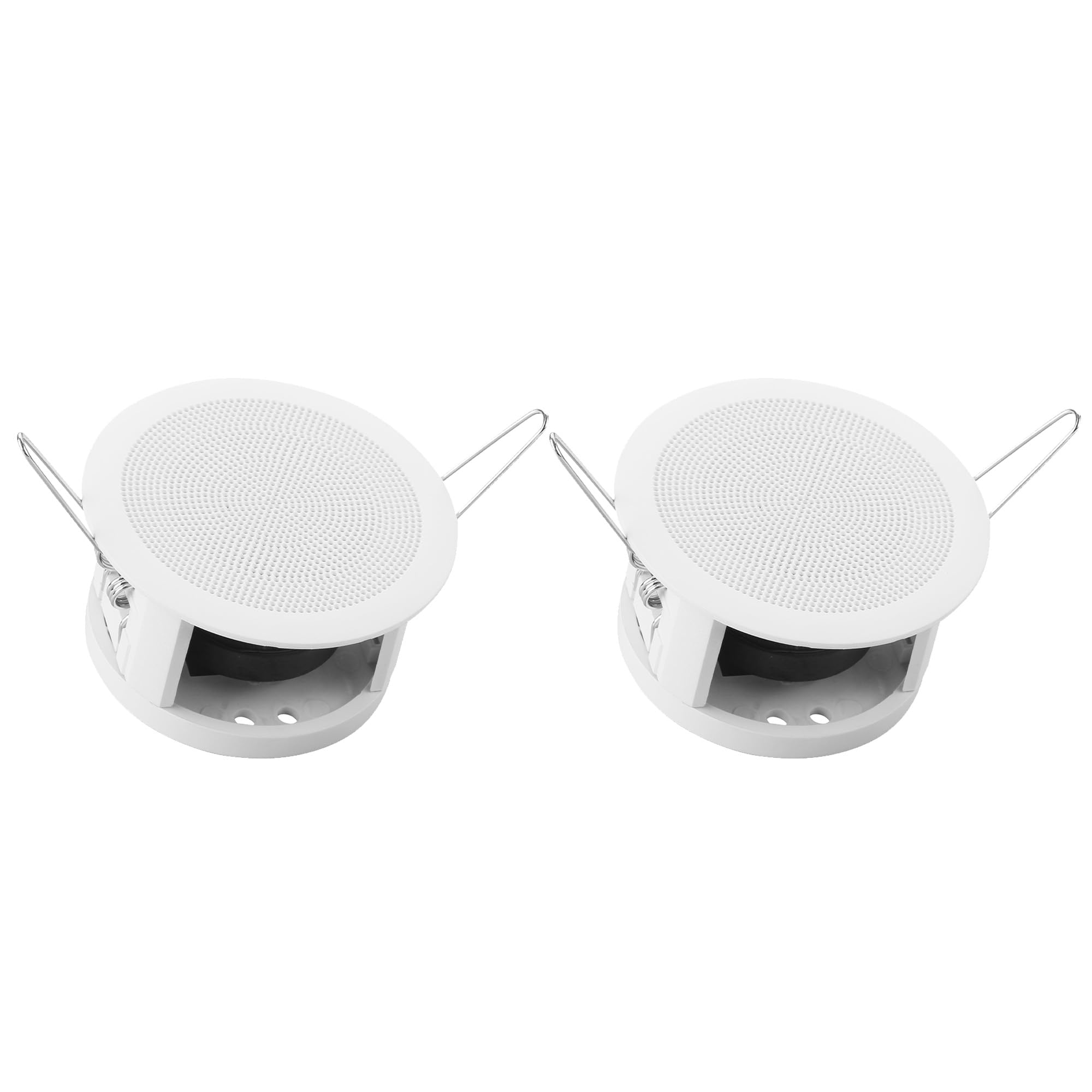 Diinpaul 2 Inch Small Ceiling Speakers, Passive Full Range Surround Sound Speakers, Perfect for Kitchen/Bedroom/Living Room, Whi