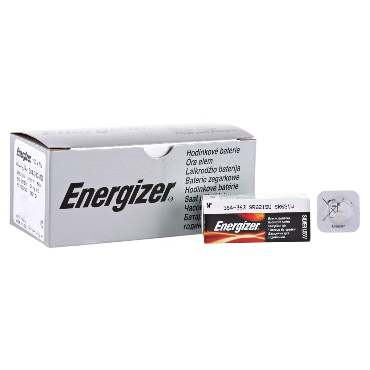 Energizer 364 363 Silver Oxide Watch Batteries Sr621Sw Sr60
